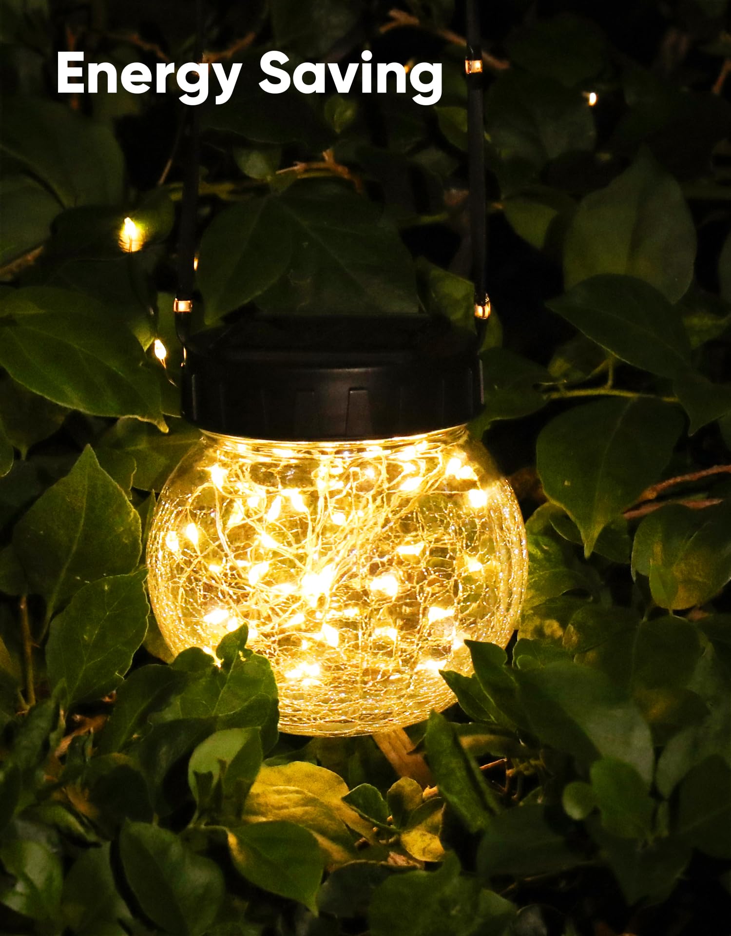 Partphoner Solar Lights Outdoor Waterproof 12-Pack  Solar Powered Hanging Lantern  ed Glass Hanging Globes For Yard Decor Christmas Decoration  Shepherd Hook  Garden Tree Table Ornaments  Warm