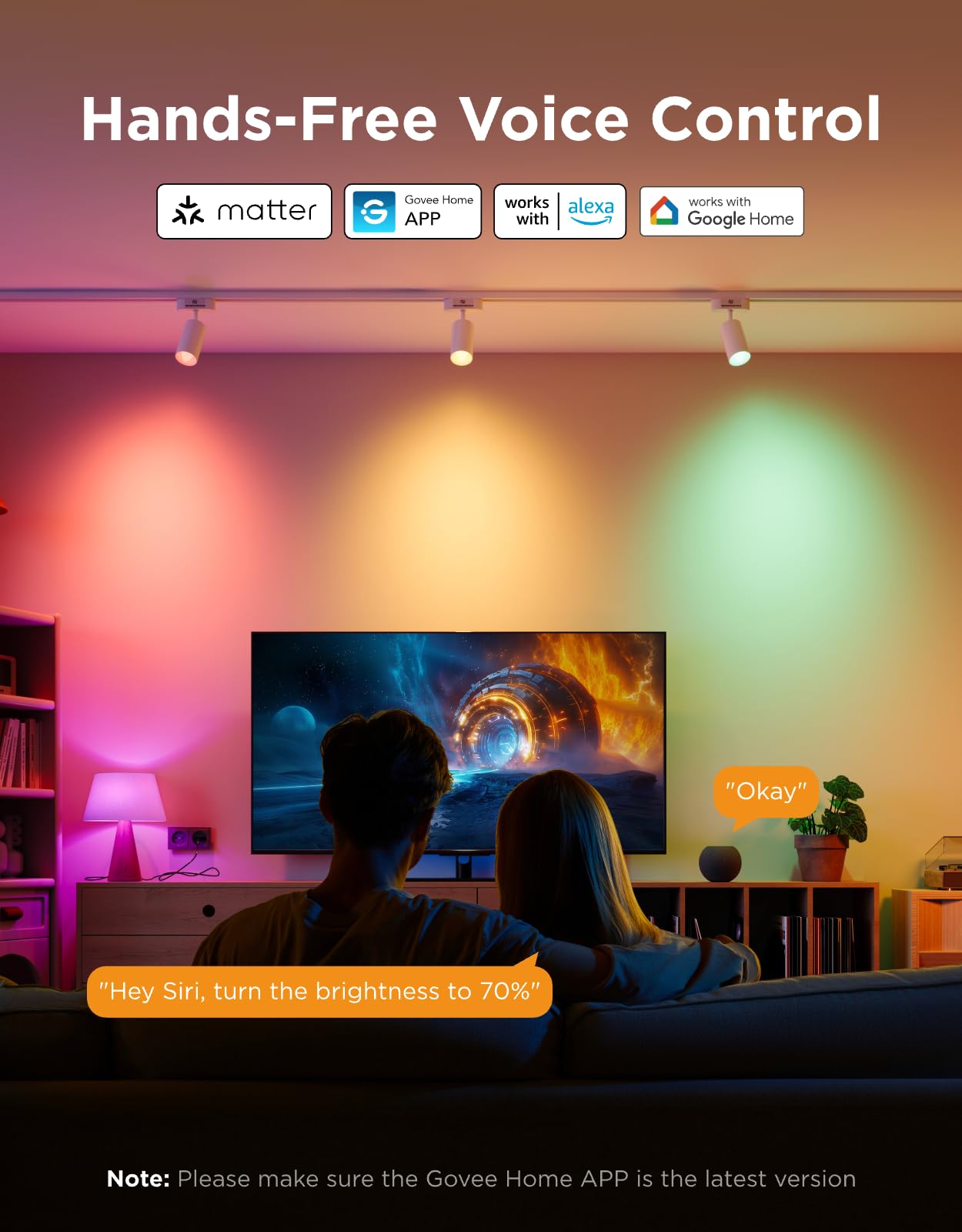 Govee E12 Smart LED Bulbs, RGBWW Color Changing, 40W Equivalent, 450 LM, Candelabra, WiFi Compatible, 6 Pack