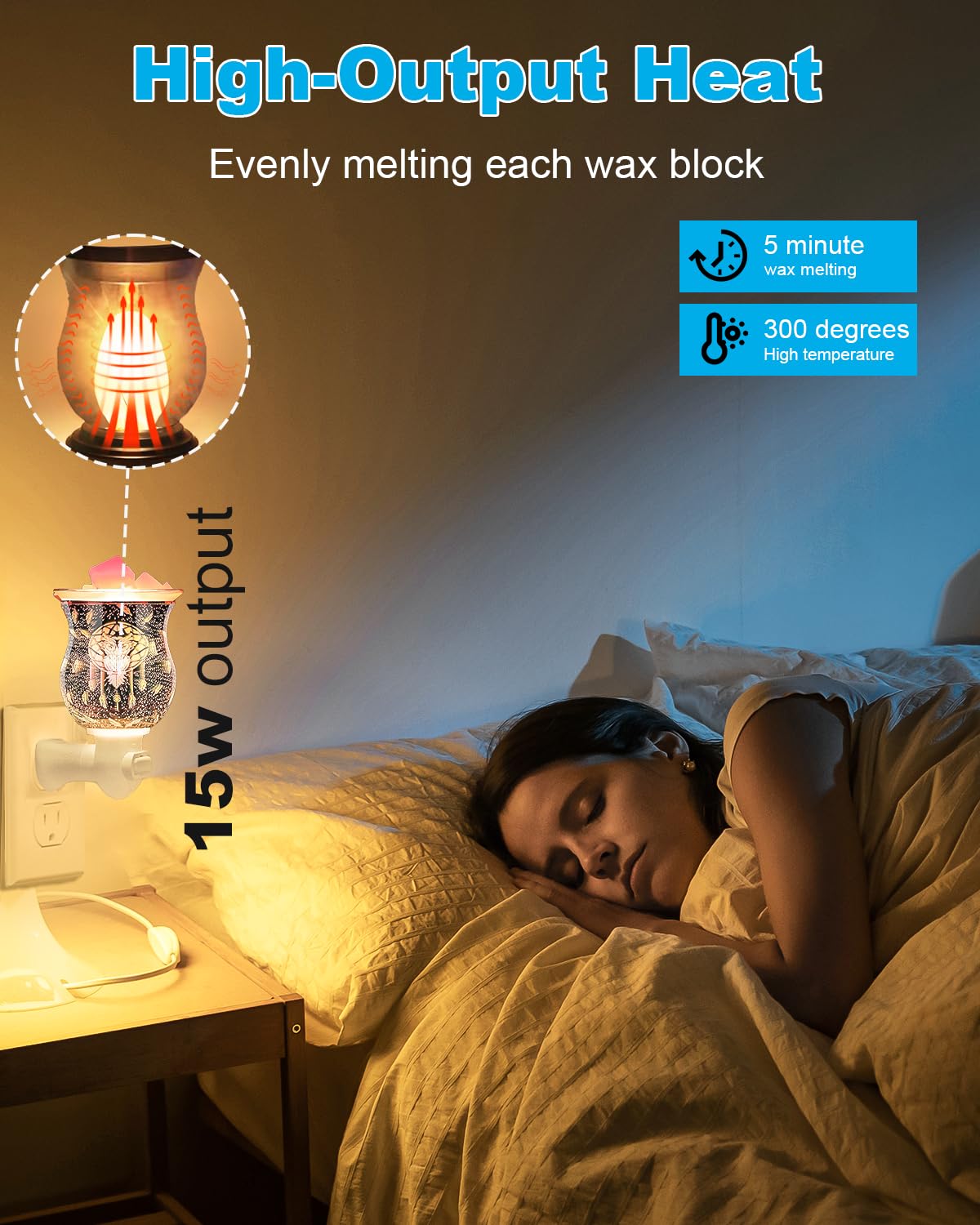 Ouukoo Salt Lamp Bulbs - 15 Watt Light Bulbs For Scentsy Wax Warmer - C7 Replacement Bulbs For Plug In Wax Diffuser- Warmwhite - Dimmable,15 Packs