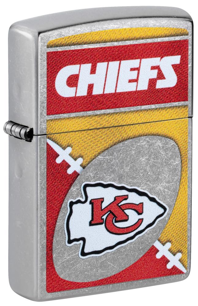 Zippo Nfl Kansas City Chiefs Street Chrome Pocket Lighter