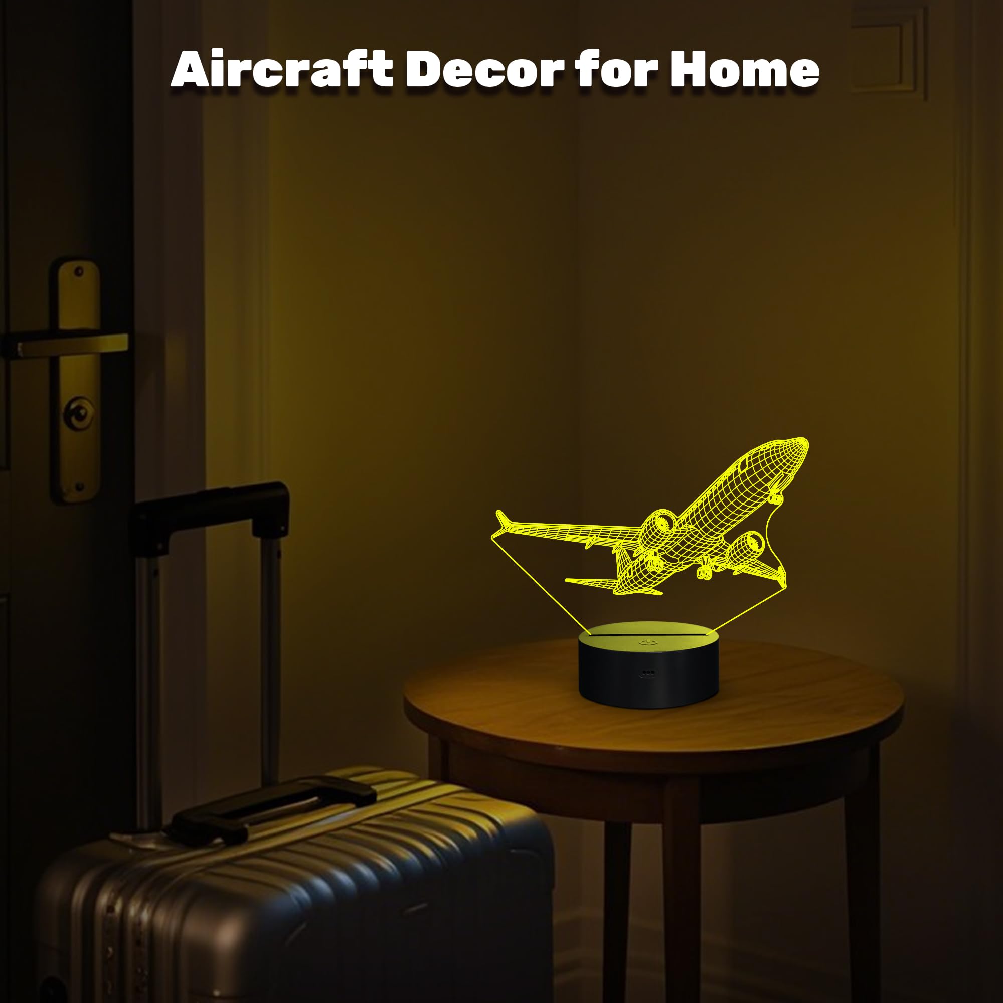 Anywin Pilot Gifts For Men  Air  Night Light   s Office Gifts With Remote Control 3D   Illusion Lamp For Room Decor  Gifts For Birthday Xmax Entry Graduation For Men Boy Dad