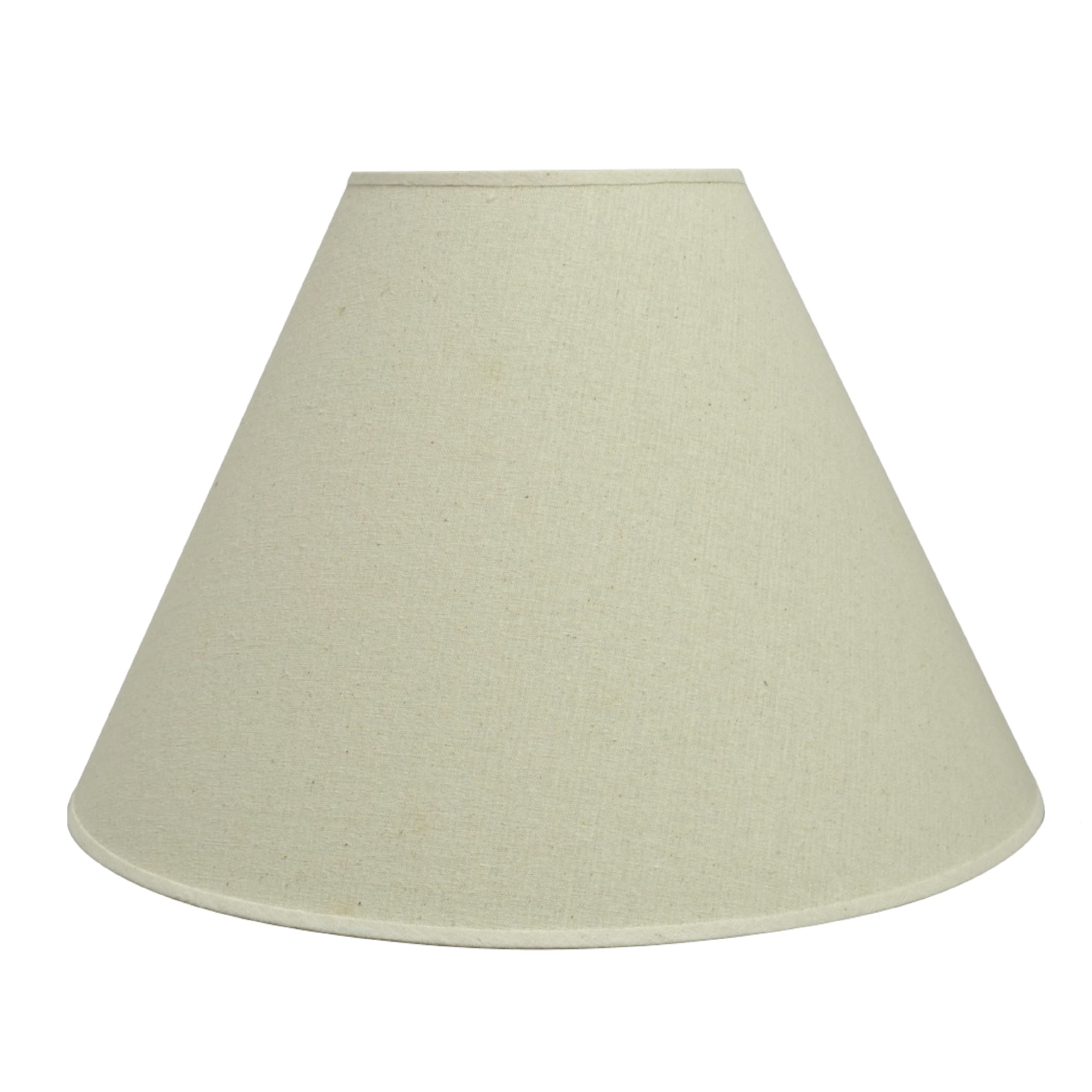 Aspen Creative 32023A Transitional Hardback Empire Shaped Spider Construction Lamp Shade In Beige, 18" Wide (7" X 18" X 12 1/2")