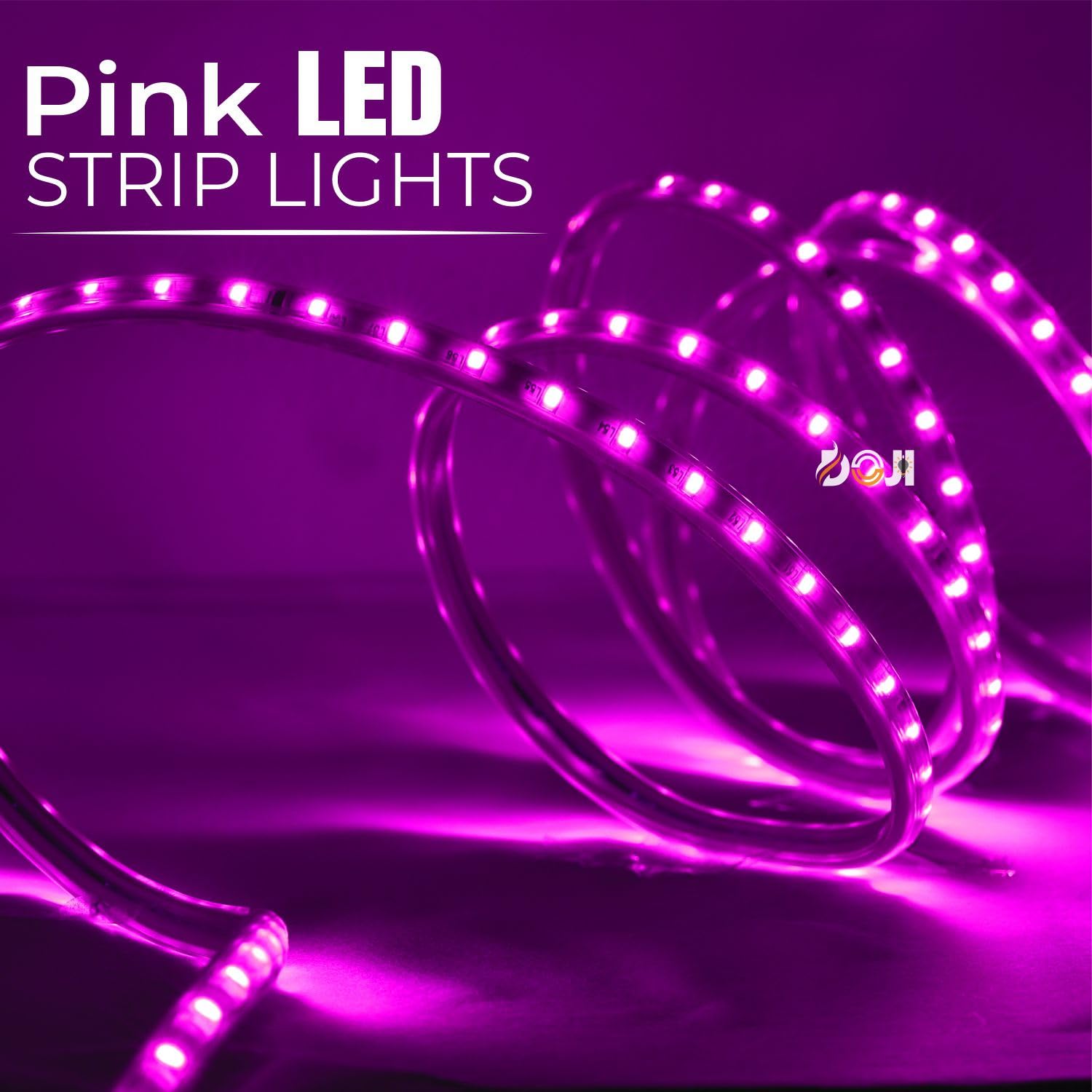 DOJI LED Strip Light,Rope Light for Ceiling, Indoor,Outdoor,Decorative,Diwali,Christmas,Festival,Cove,False Balcony,Entrance.(5