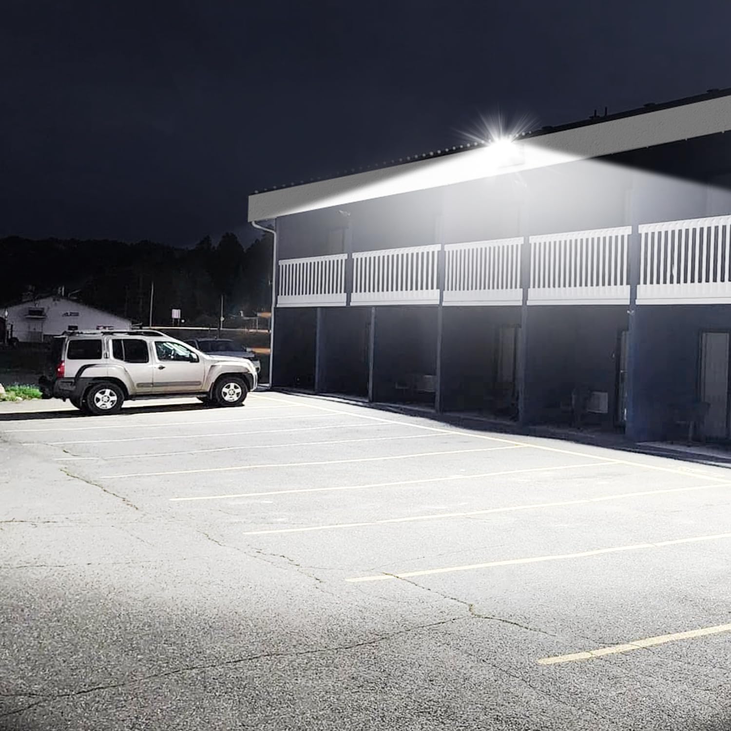 Biritalo Modern Sleek Flood Lights Outdoor 120W  14200Lm 5000K Waterproof Led Security Lighting  360 Rotatable Commercial Wall Pack For Yard  Car Lot  Building
