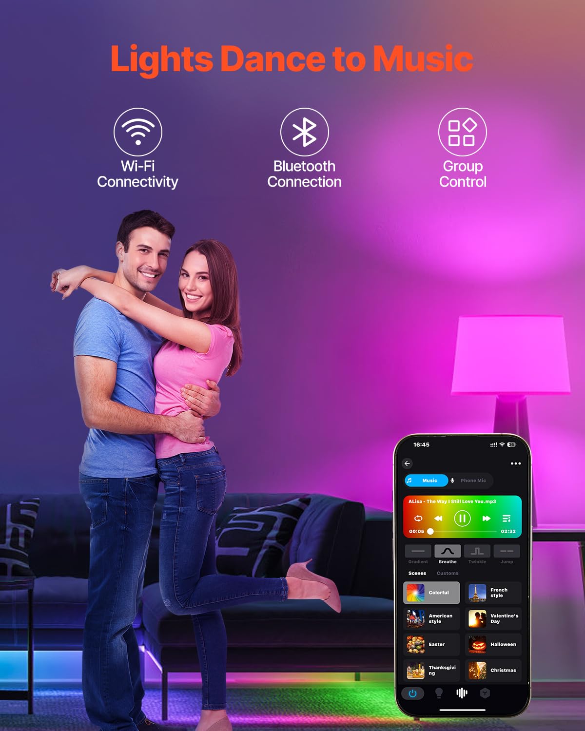 VEVOR Smart Light Bulbs, A19 E26 Smart Bulb That Work with Alexa & Google Assistant, WiFi & Bluetooth LED Light Bulbs with RGB C