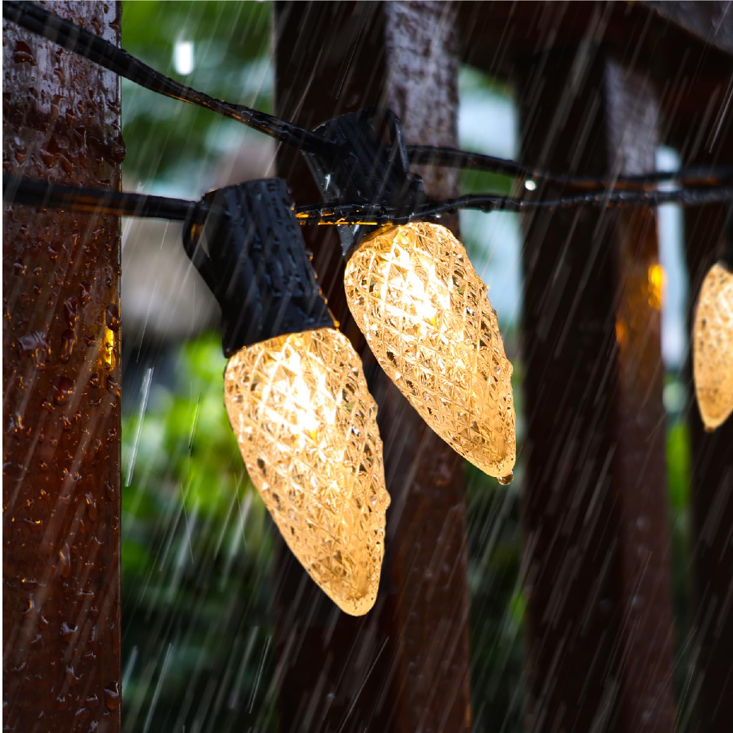 50 Pack C9 Led Christmas Lights Bulb, C9 Replacement Led Christmas Lights Outdoor Bulb, C9 Shatterproof Led Bulb For Christmas S