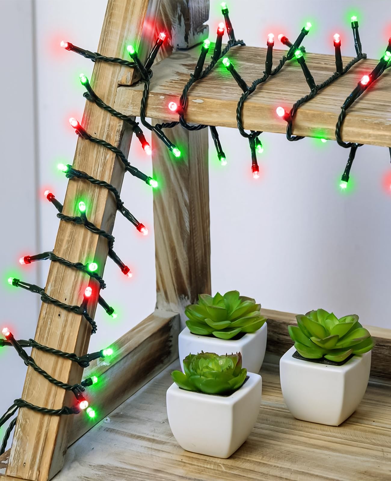 157Ft 480 Led Christmas Lights Outdoor  Plug In Christmas Tree Lights Waterproof  8 Modes Green Wire Twinkle String Light For Indoor Room House Patio Tree Holiday Decorations  Red Green