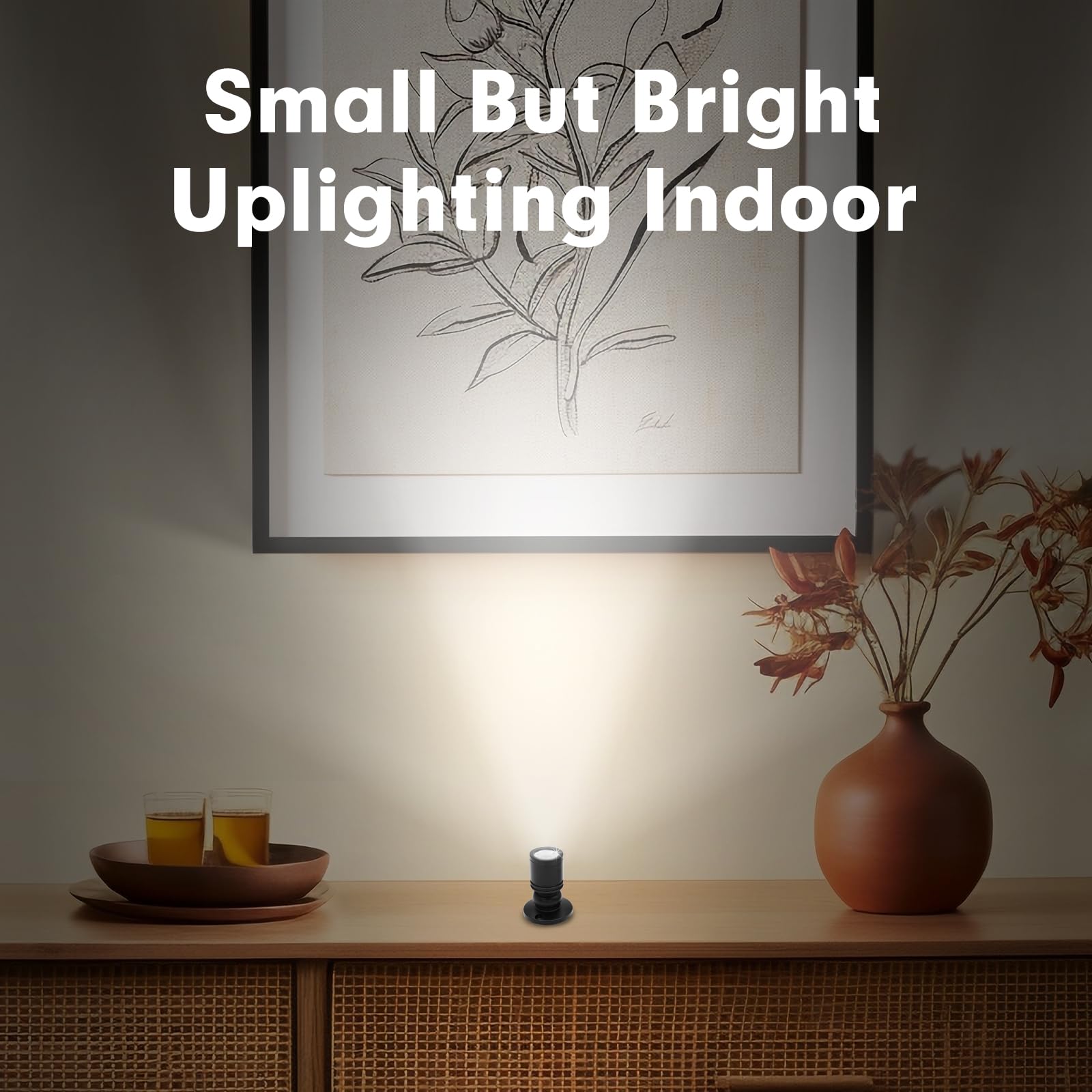 Dtructiew LED Spot Light 6PCS, 1W Dimmable Indoor Accent Lights, Daylight 6000K, Aluminum Steel, Model XTGTD01