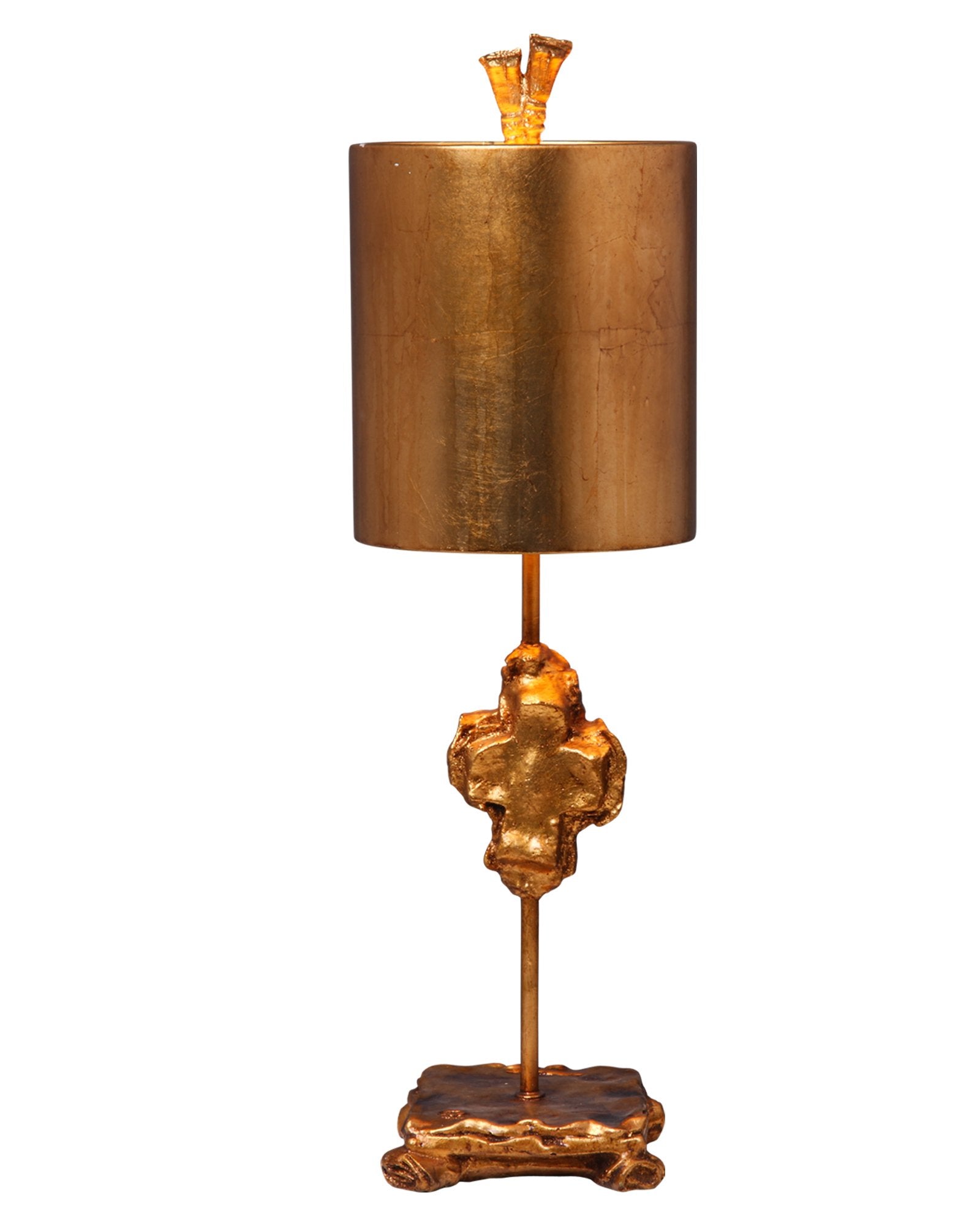 Flambeau Lighting TA1233 Cross Table Lamp, 22.75 x 7 x 7, Gold