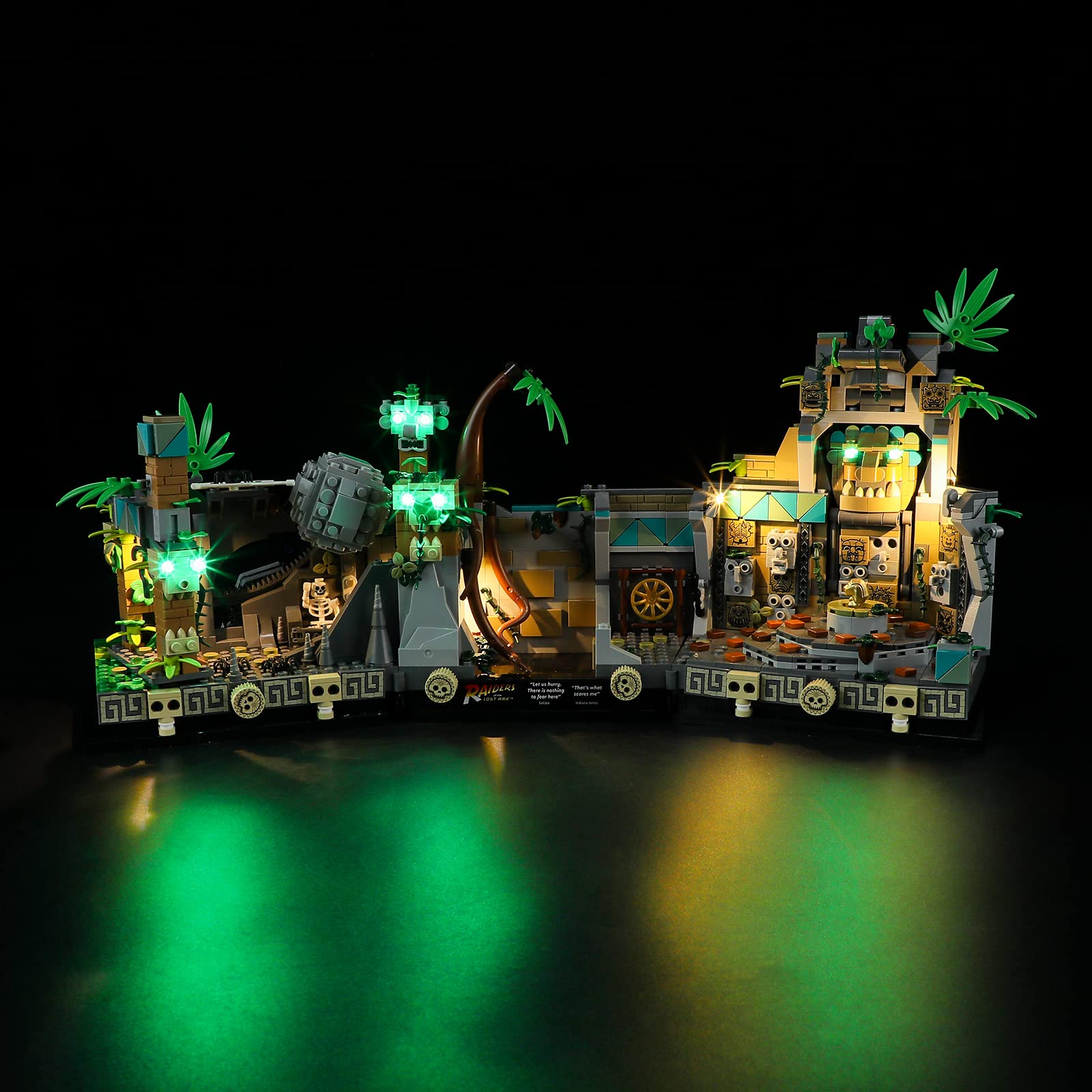 LIGHTAILING LED Lighting Kit for 77015 Temple of The Golden Idol - Compatible with Building Blocks Model - Golden Color