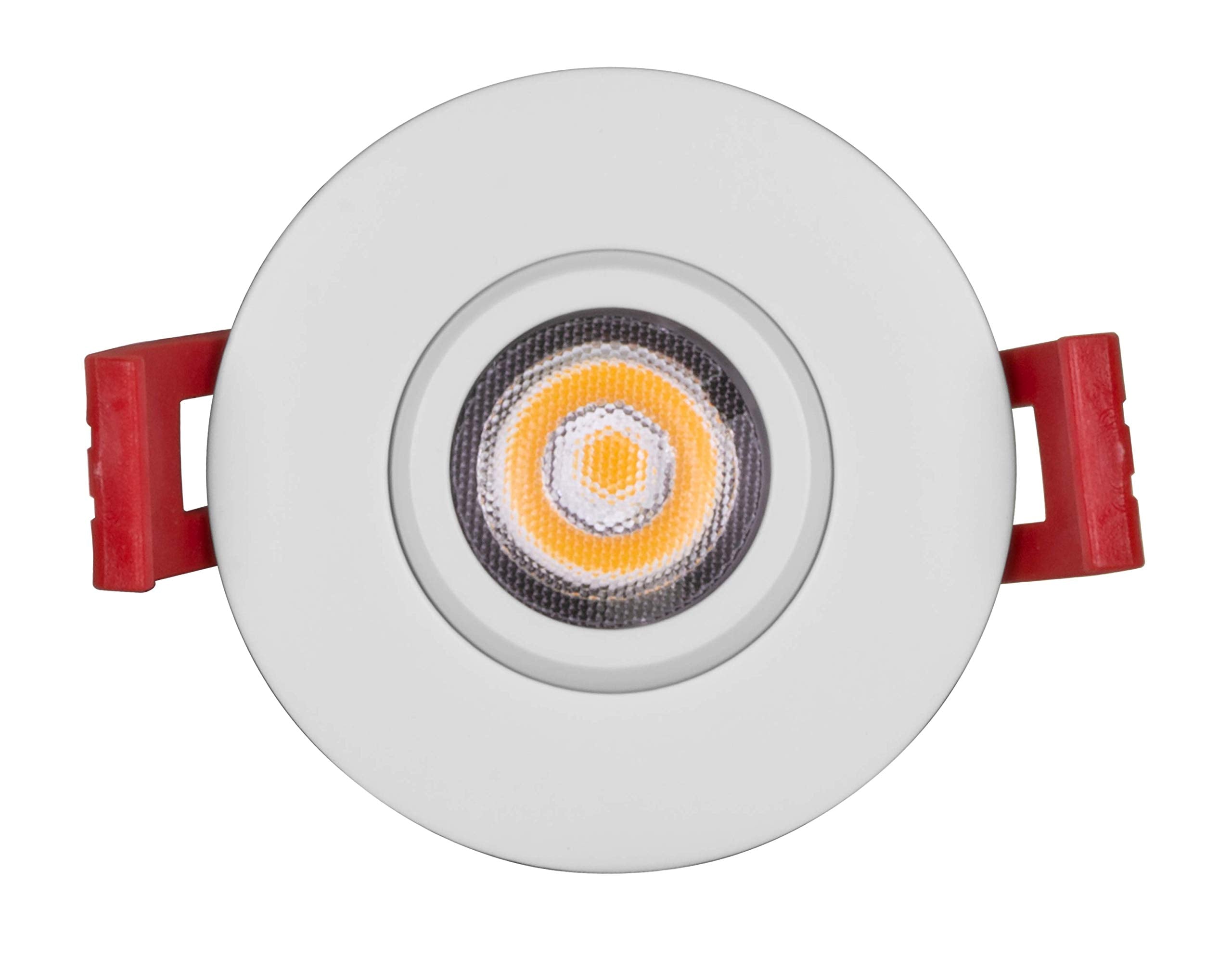 Nicor Lighting 2 Inch Led Gimbal Recessed Downlight In White, 2700K (Dgd211202Krdwh)