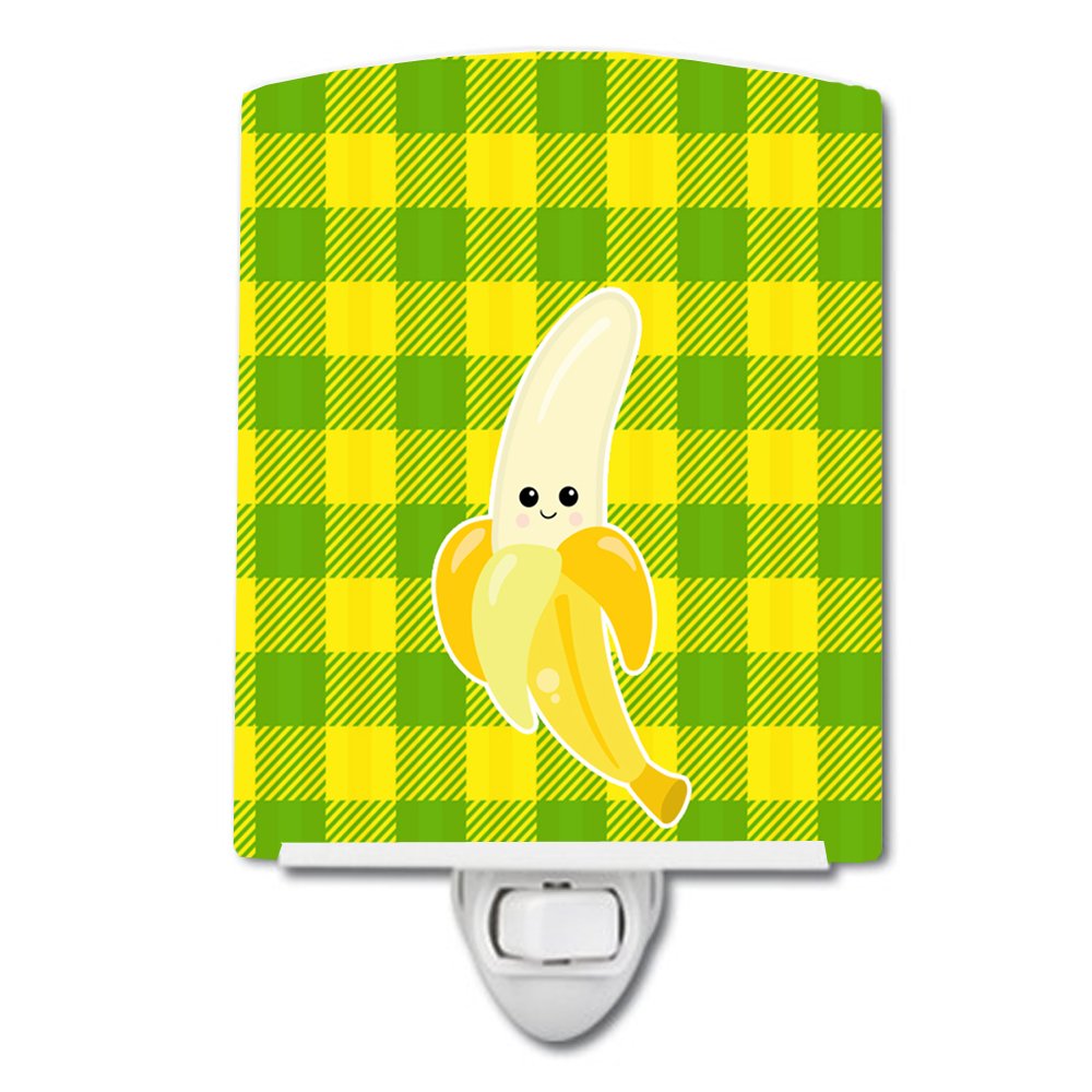 Carolines Treasures BB6993CNL Banana Face Ceramic Night Light Compact, ULCertified, Ideal for Bedroom, Bathroom, Nursery, Hall