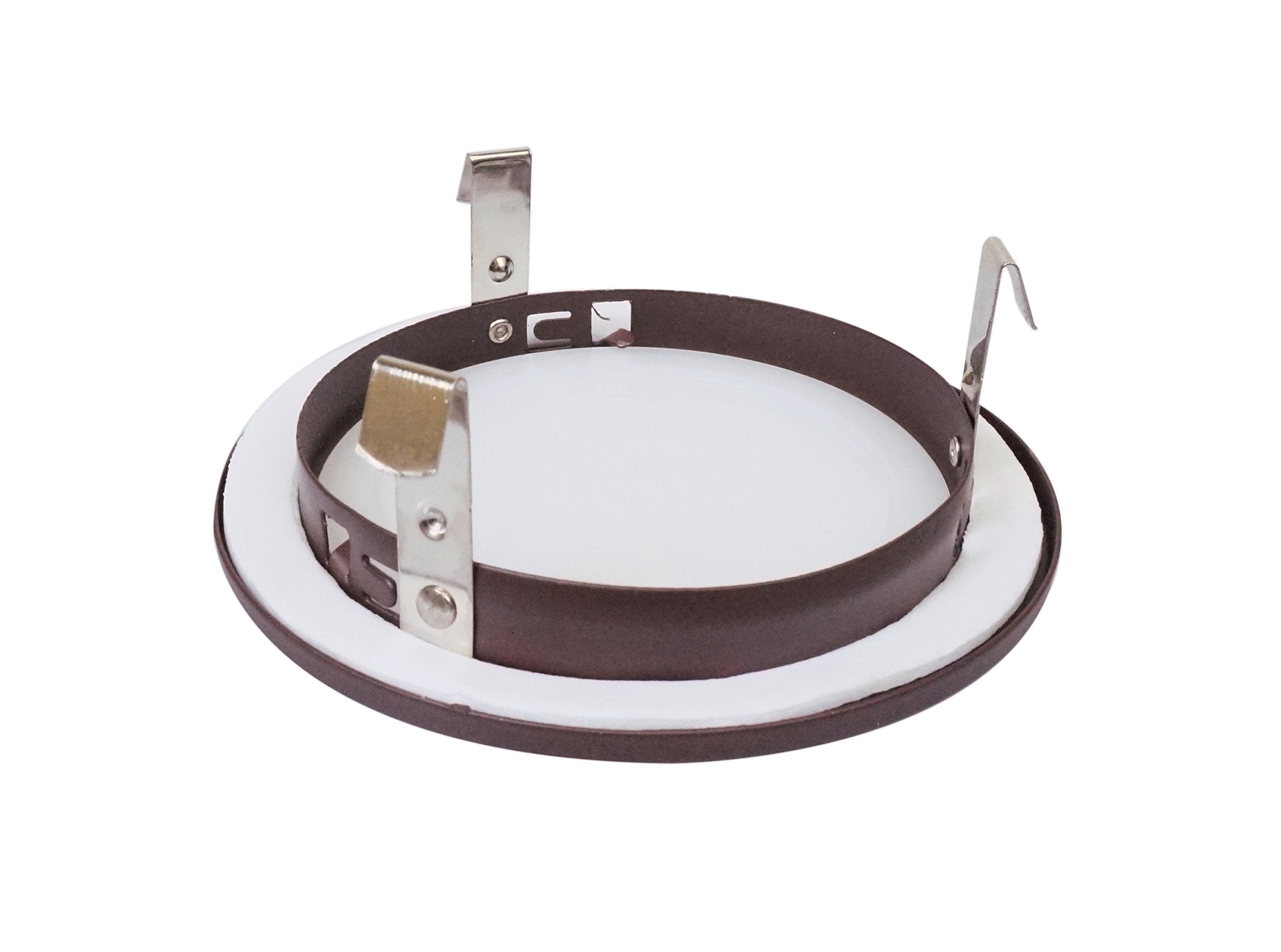 Nicor Lighting 4 Inch Oil-Rubbed Bronze Shower Trim With Glass Albalite Lens, For 4 Inch Housings (19509Ob)