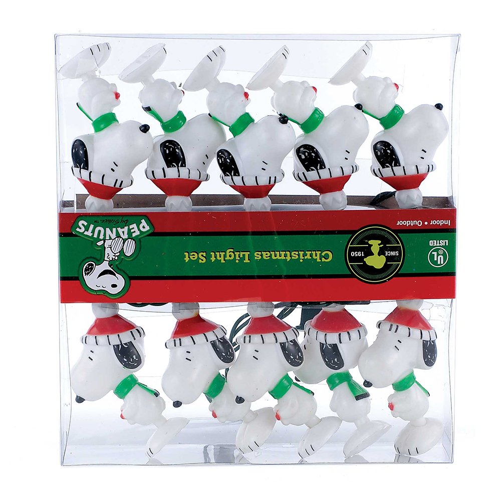 Peanuts Kurt Adler 11-Foot 10-Light Snoopy Light Set