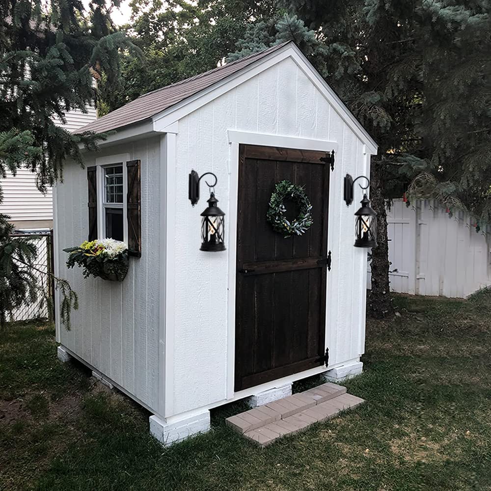 Trirocks Set Of 2 Battery Powered Metal Lamp 10'' Tall Decorative Cordless Table Lamps Led Edison Lights Hanging Lamps With Meta