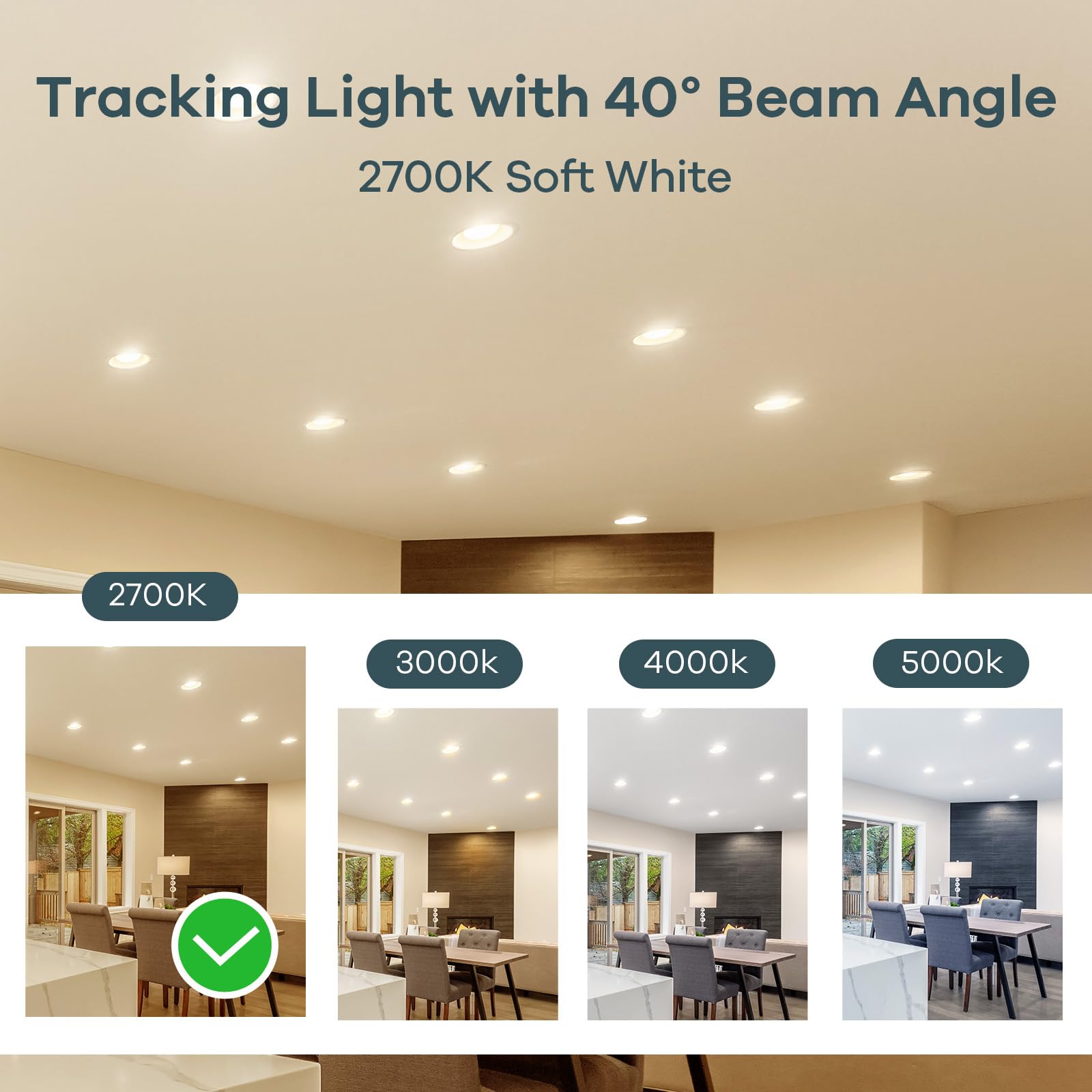 Linkind Dimmable Mr16 Led Bulbs  50W Equivalent Gu5.3 Bi-Pin Base Mr16 Bulbs  12V Low Voltage 5W 2700K Soft White 500Lm 40?Beam Angle For Spotlights  Recessed  Tracking  Landscape Lighting  6 Packs