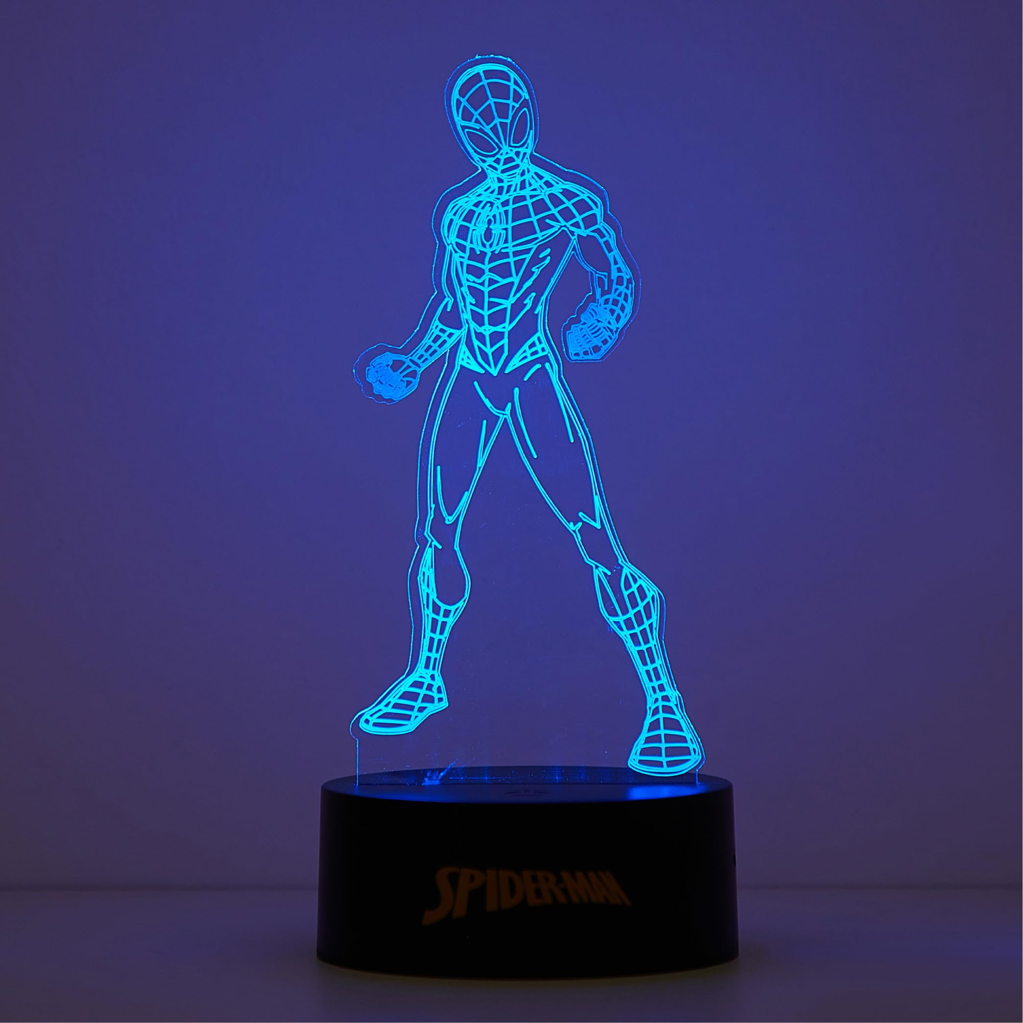 Idea Nuova Marvel Spiderman 3D Acrylic Led Illusion Lamp