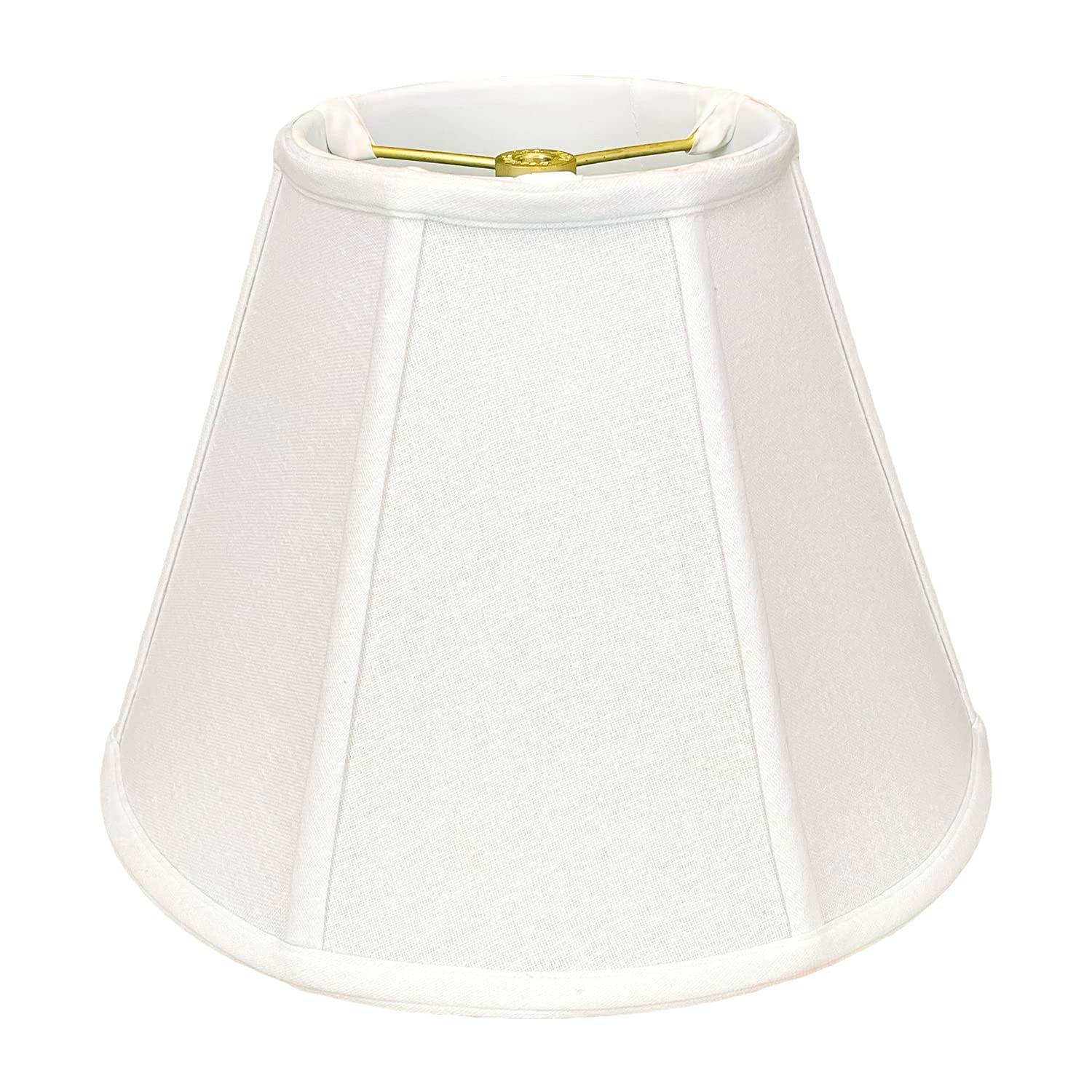 Royal Designs Deep Empire Lamp Shade, White, 8 x 14 x 11