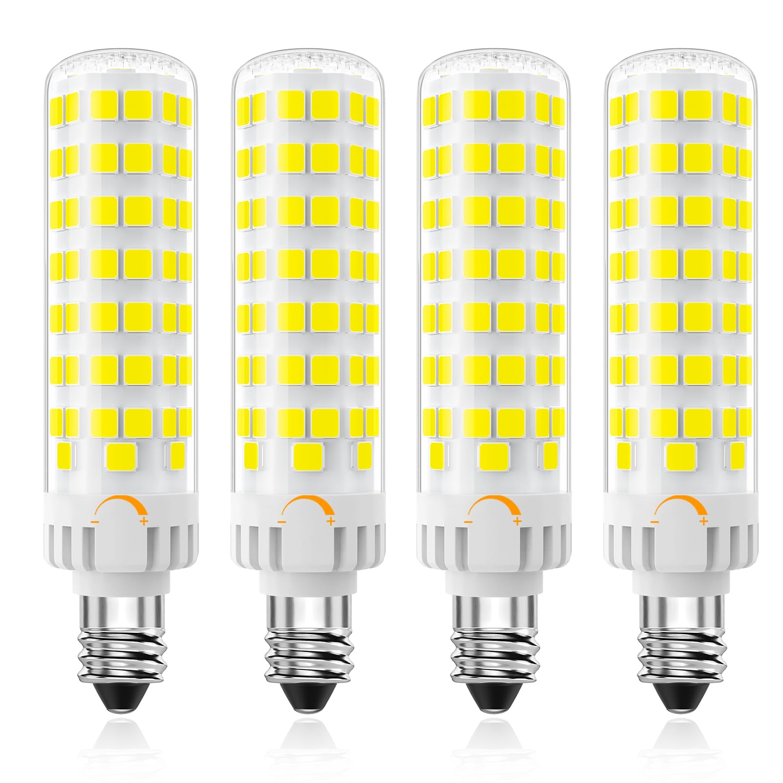 E11 Led Bulb Dimmable, Jde11 120V 100W Halogen Equivalent, T3/T4 Mini Candelabra Base, 6000K Daylight White, 10W 1000 Lumen E11