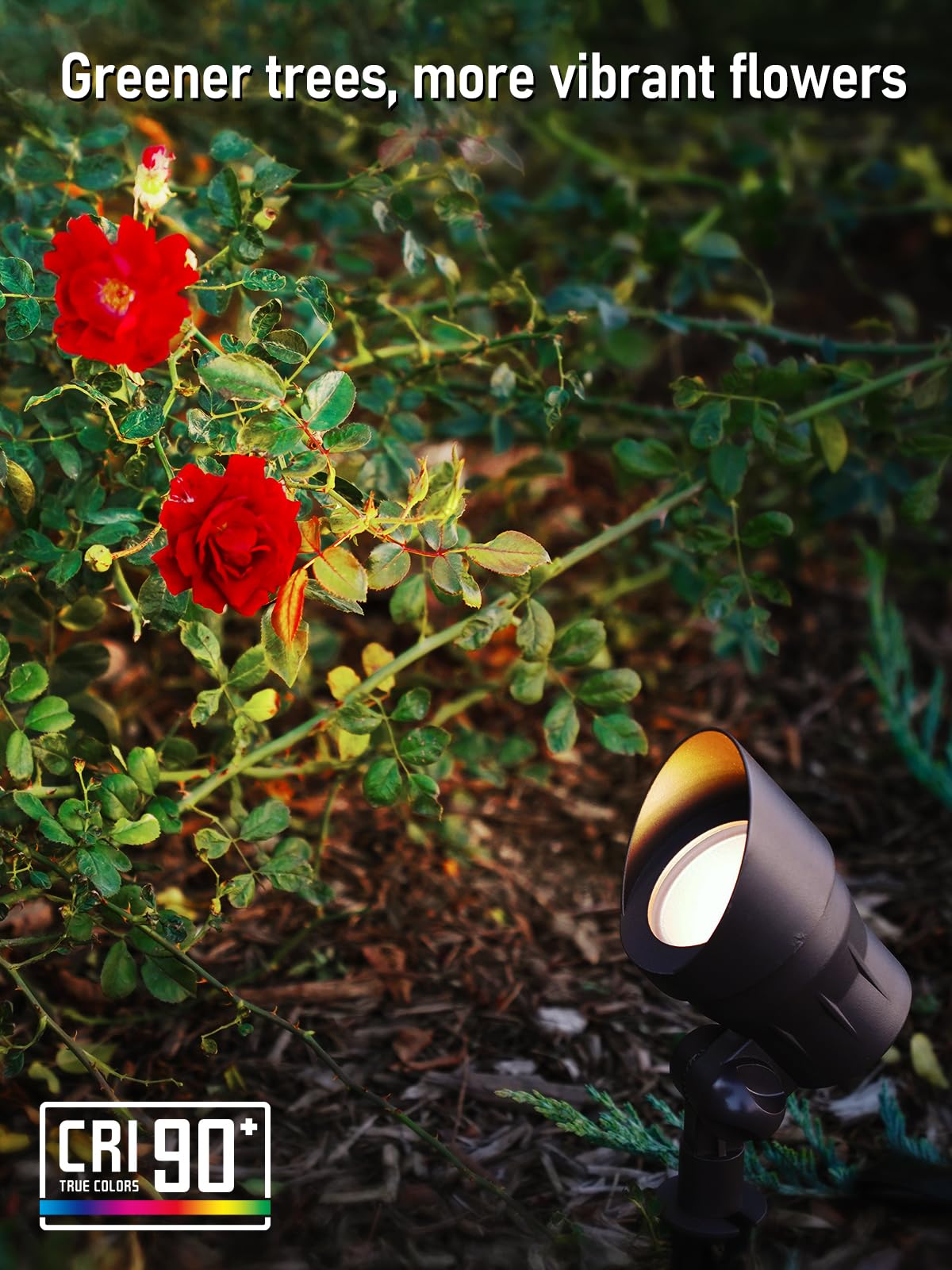 Leonlite 8-Pack 3Cct Low Voltage Led Landscape Spotlight, 3000K/4000K/5000K Selectable, 4W 12V Pathway Lights Outdoor Cri90+, Al