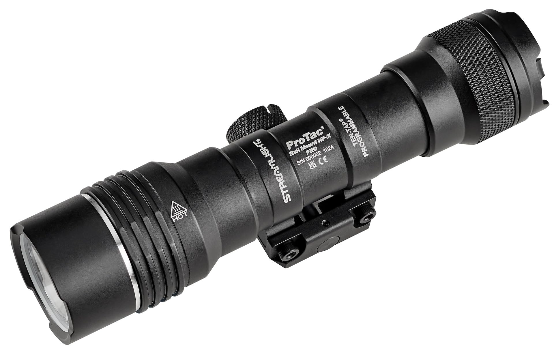 Streamlight 89017 ProTac Rail-Mount HP-X Pro 800-Lumen 105000-Candela Tactical Flashlight with JackCap Tail Switch, MLOK Mount, 