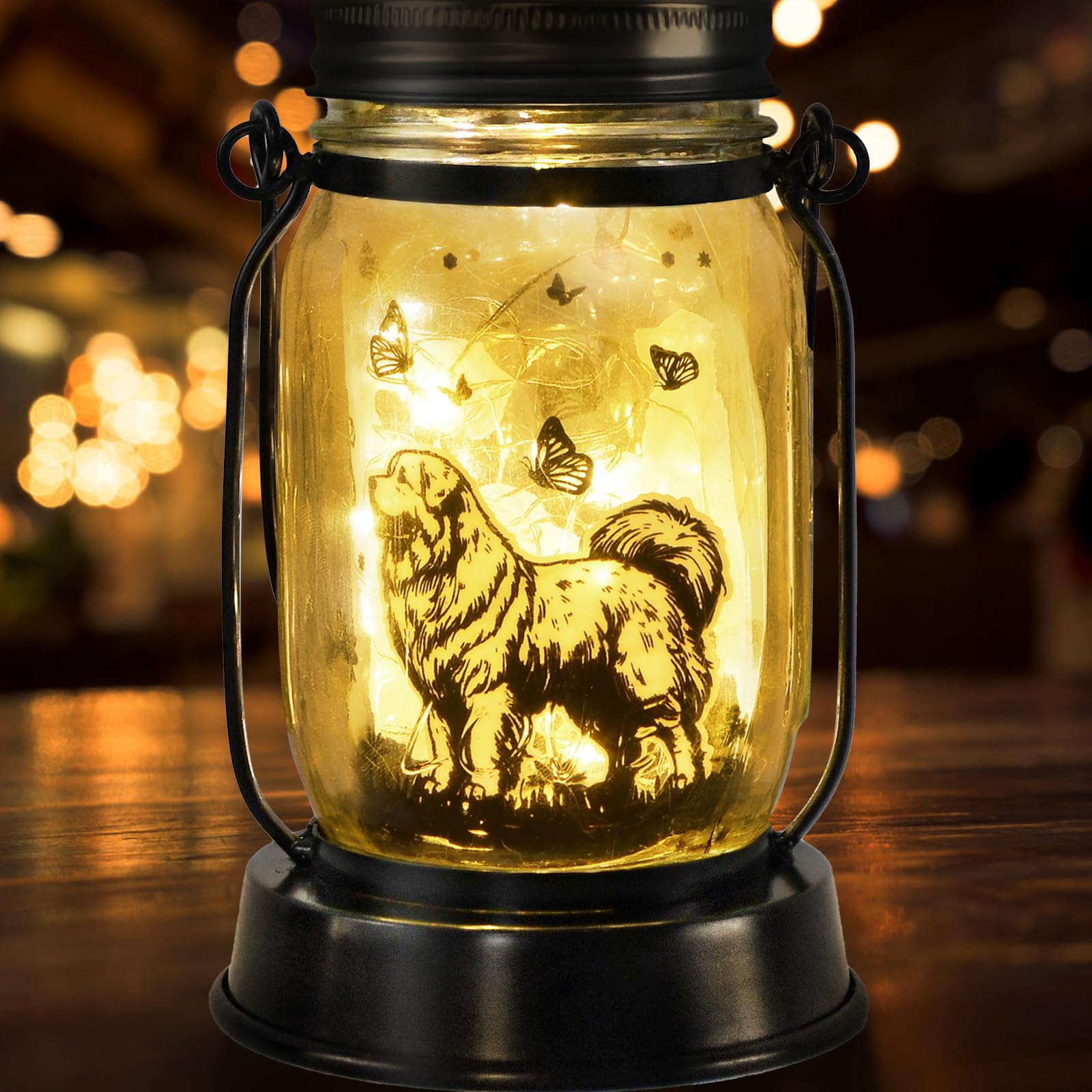 Kyoryuger Pyrenees Gifts For Women/Men Pyrenees Dog Solar Lanterns Mom Birthday Dog Lovers Lantern Pet Loss Pet Memorial Lights