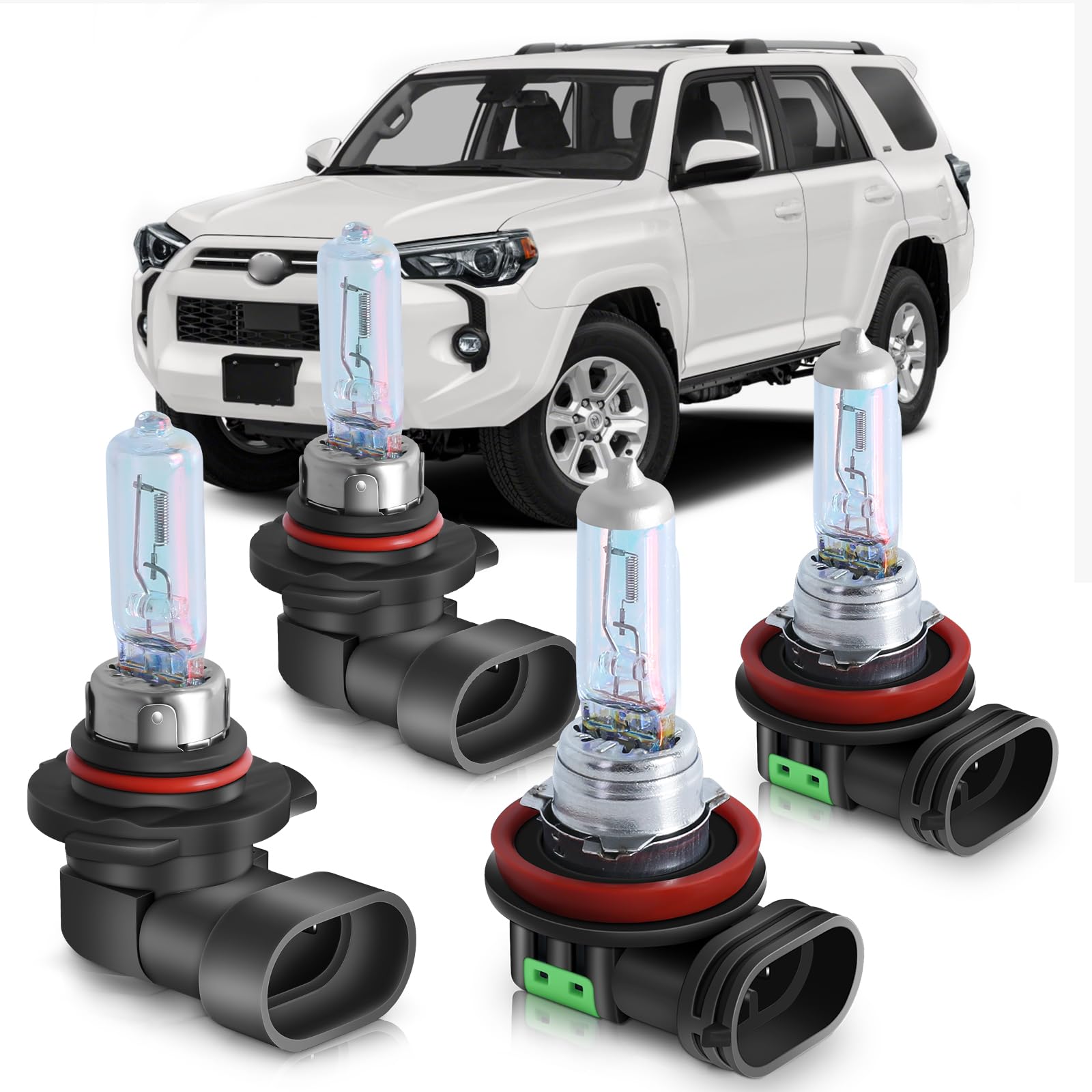 High Performance Halogen Headlight Bulbs Fit for Toyota 4Runner 2006 -2010 2011 2012 2013 2014 2015 2016 2017 2018 2019 2020 202