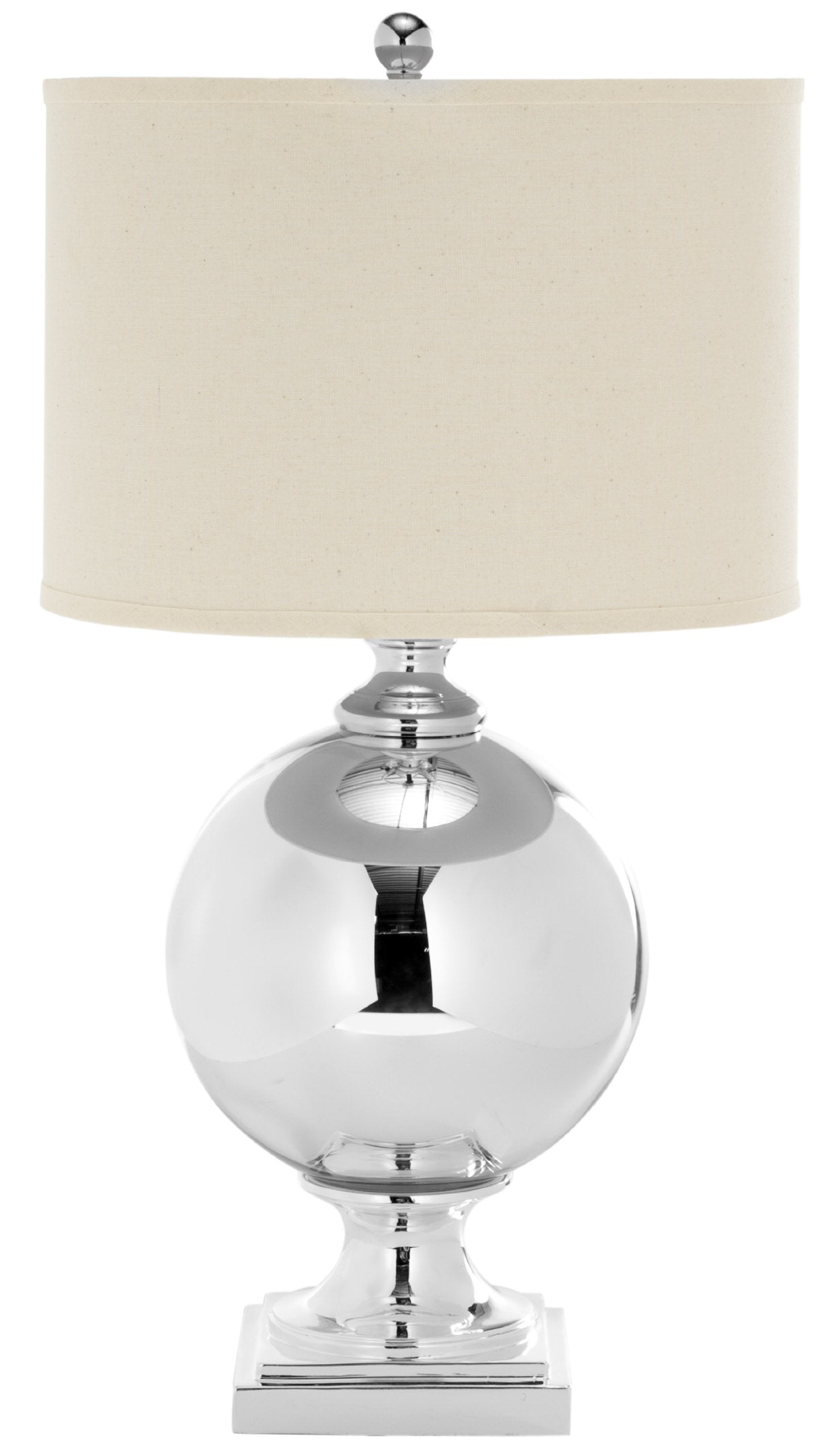 SAFAVIEH Lighting Collection Icott Modern Mercury Glass 28-inch Bedroom Living Room Home Office Desk Nightstand Table Lamp (LED 