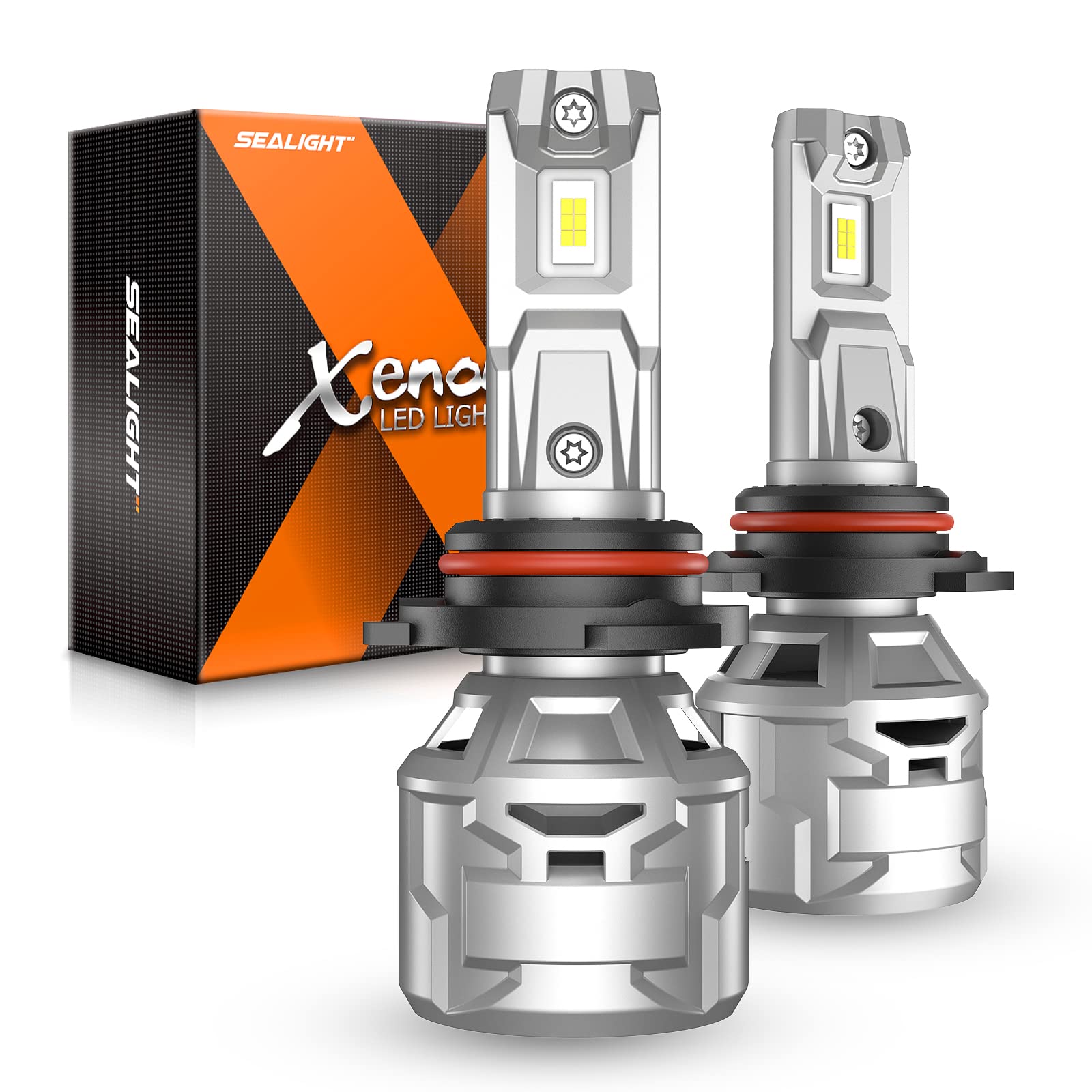 SEALIGHT Fog Light Bulbs, 30000LM Brightness, 60000H Lifespan, 6500K Cool White, Pack of 2