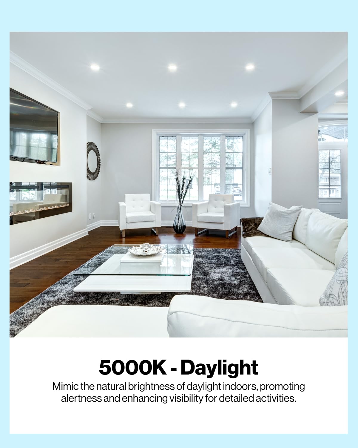 Sunco Lighting Br40 Led Light Bulbs, Indoor Flood Light, Dimmable, 5000K Daylight, 100W Equivalent 17W, 1400 Lm, E26 Base, Recessed Can Light, High Lumen, Flicker-Free - Ul & Energy Star 6 Pack