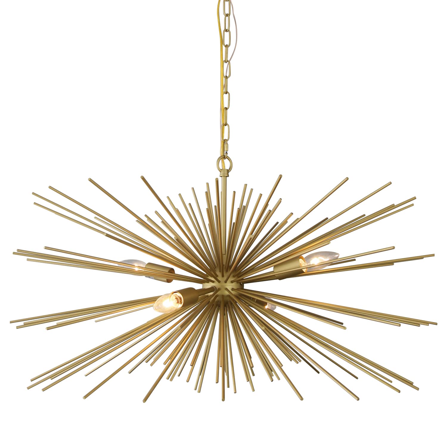 Ziralio Large Gold Sputnik Chandelier 30In Modern Dining Room Chandelier Light Fixture For Bedroom, Foyer, Kitchen, Entryway, Study Room