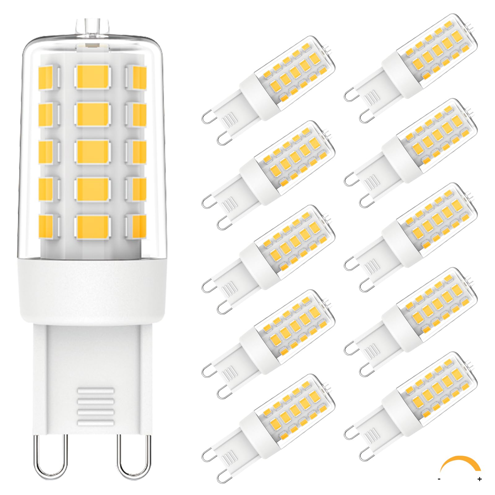 G9 Led Bulb Dimmable 4W  40 Watt T4 G9 Halogen Equivalent  4000K Neutral White G9 Led Light Bulbs  120V 400Lm G9 Light Bulbs For Chandelier Lighting  10 Pack