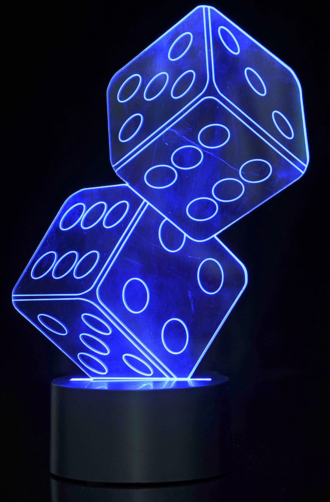 Optical Illusion 3D Dice Lighting