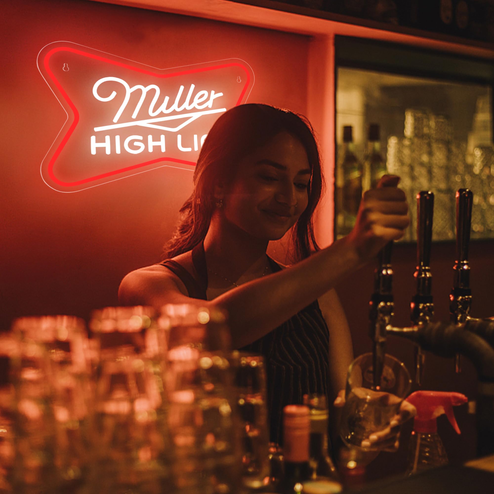 malt-inspired Neon Sign For Wall Decor malt-inspired Led Neon Lights For Home Bar Man Cave Garage Pub Bar Party Game Room Hotel Bedroom Birthday Gifts Usb Powered(Xd-270)