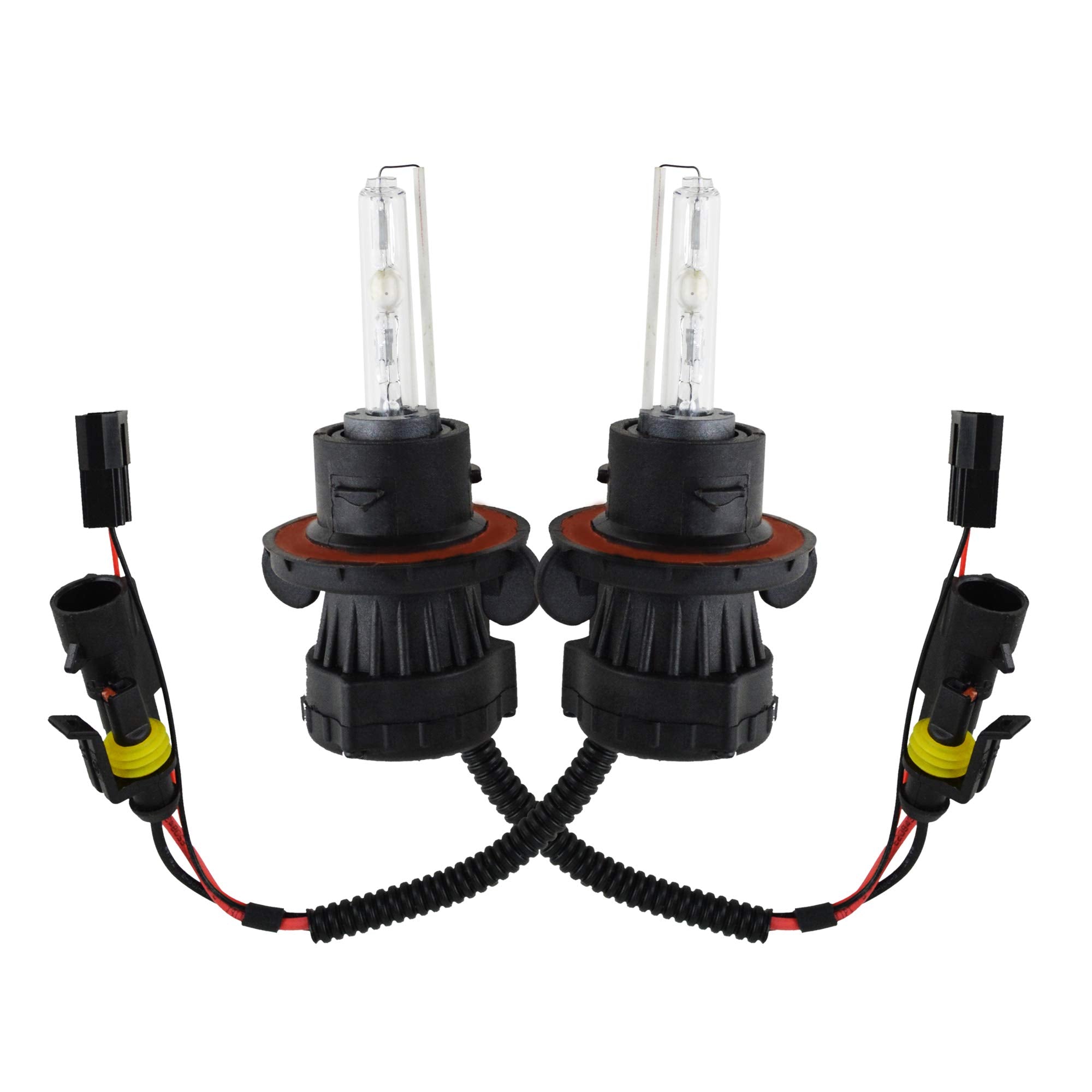 Innovited HID Xenon H13 9008 3000K Bi xenon HI/LO HID Replacement Bulbs (1 Pair) Golden Yellow