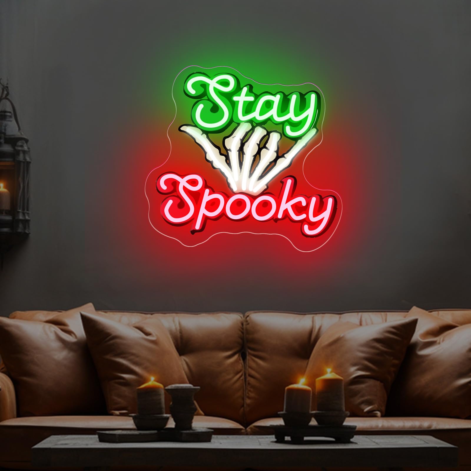 Stay Spooky Neon Sign  Custom Halloween Led Light  Gothic Decor For Halloween Party Ghost Halloween  Personalized Gift  13.8X13
