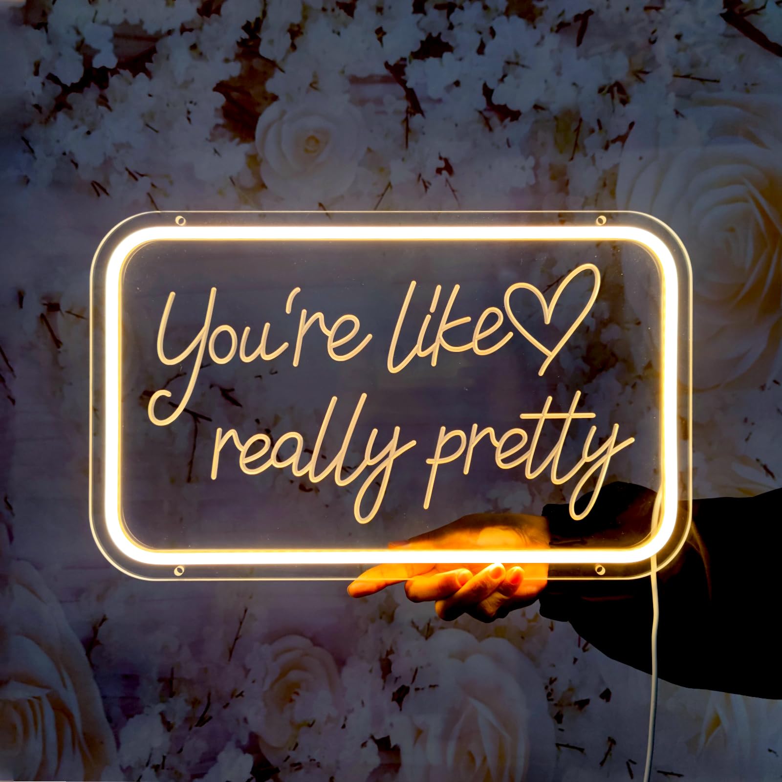 Your Like Really Pretty Neon Signs for Wall Decor, Neon Led Lights Sign for Wedding Party Decorations, Teen Girls Room Decor, Be