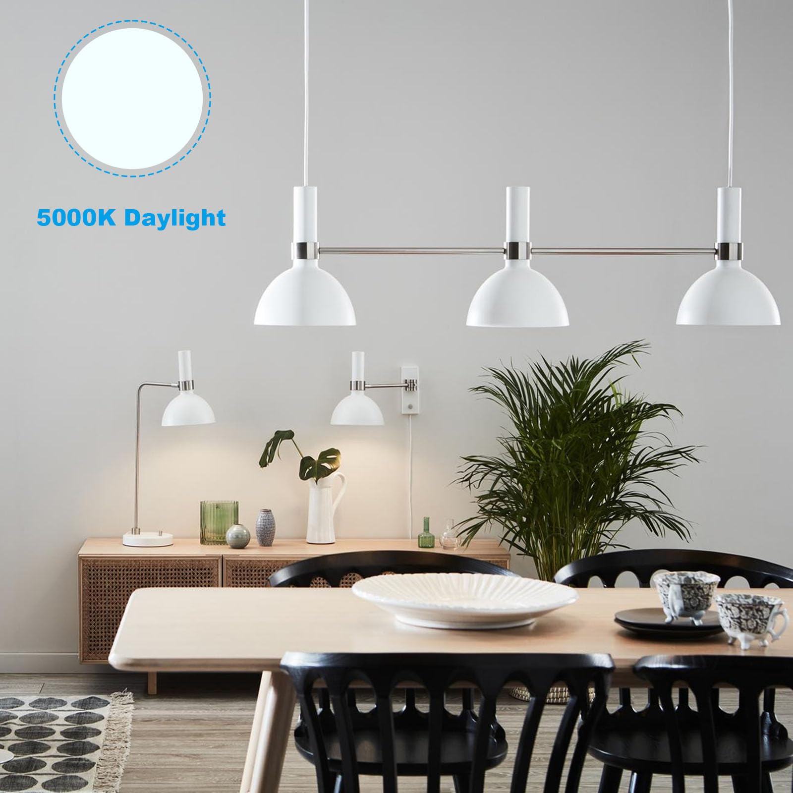 Morninglight Dimmable A15 Led Light Bulb 75 Watt Equivalent, A15 Daylight 5000K Led Light Bulb 75 Watt For Ceiling Fan, Wall Sco