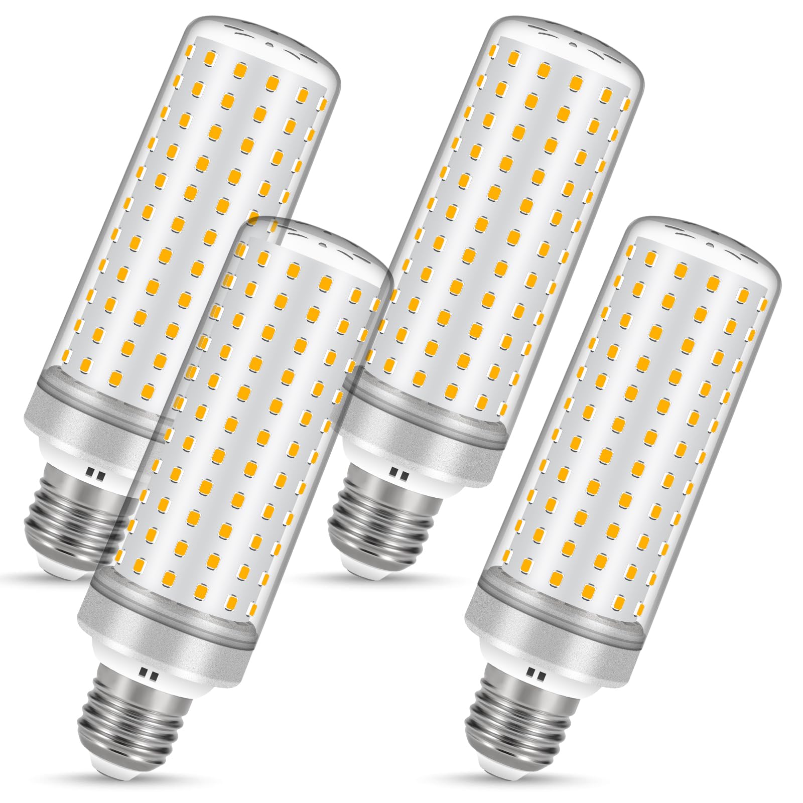 E26 Led Bulbs, 40W Led Light Bulbs Equivalent 400W, 3000K Sunset Color Warm Light, Not Dimmable, Ac 85-265V, E26 Light Bulbs (4