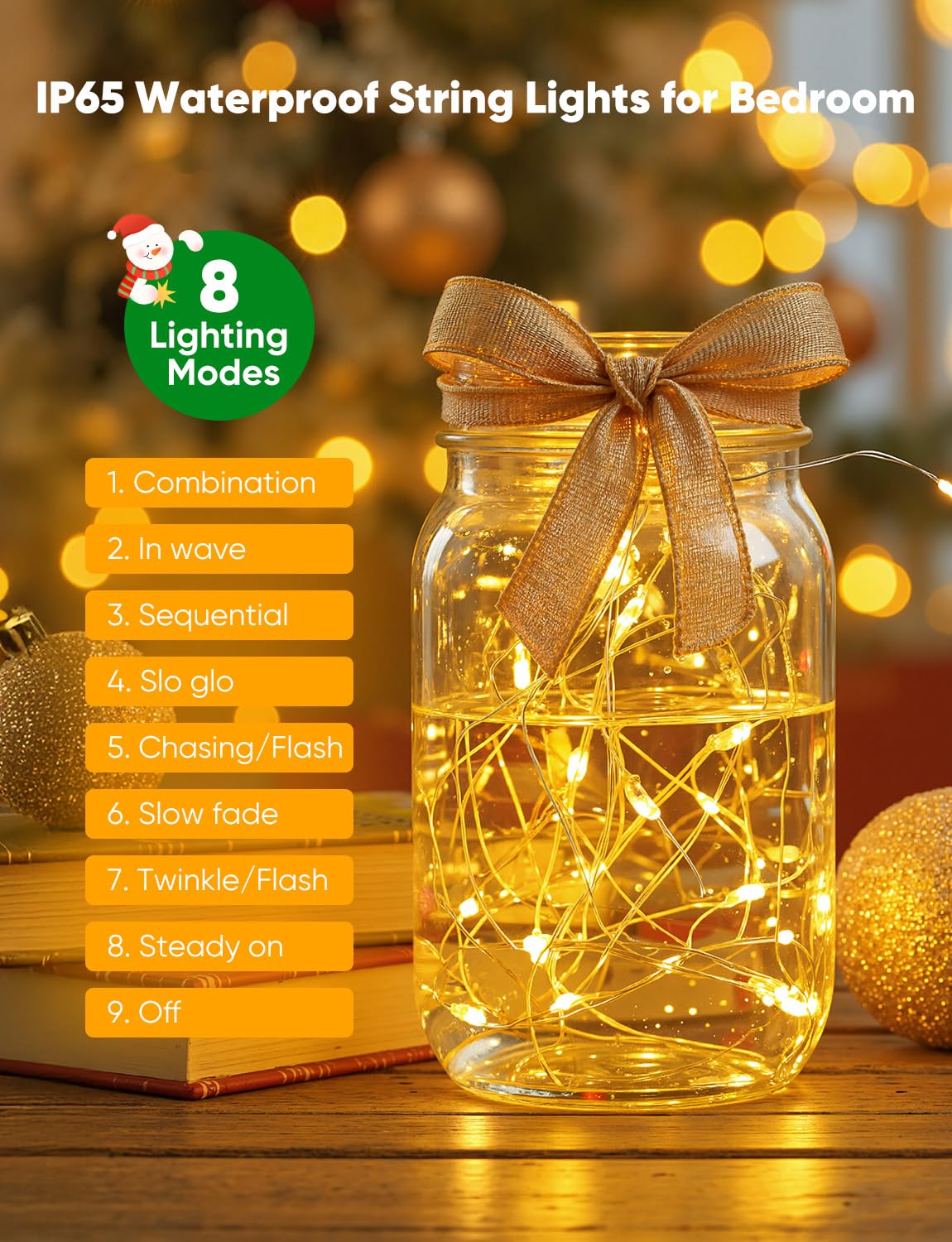 Minetom Fairy Lights 12 Pack, 20 LED, 7ft, Battery Operated, 8 Modes, Waterproof, 6 Colors, Copper Wire, Twinkle Lights for DIY Decor