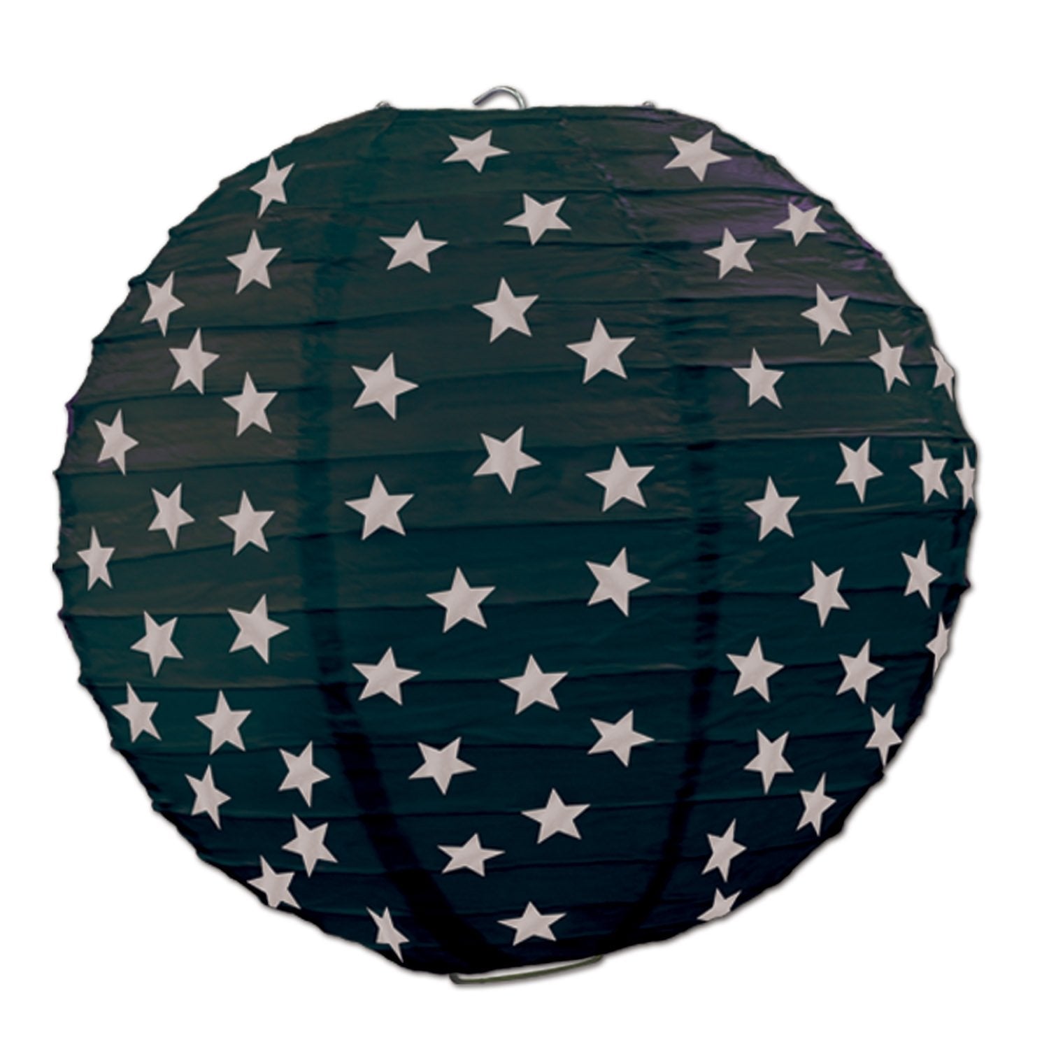 Beistle 3-Pack Star Paper Lanterns, 91/2-Inch, Black And Silver, Black/Silver (54573-Bks)