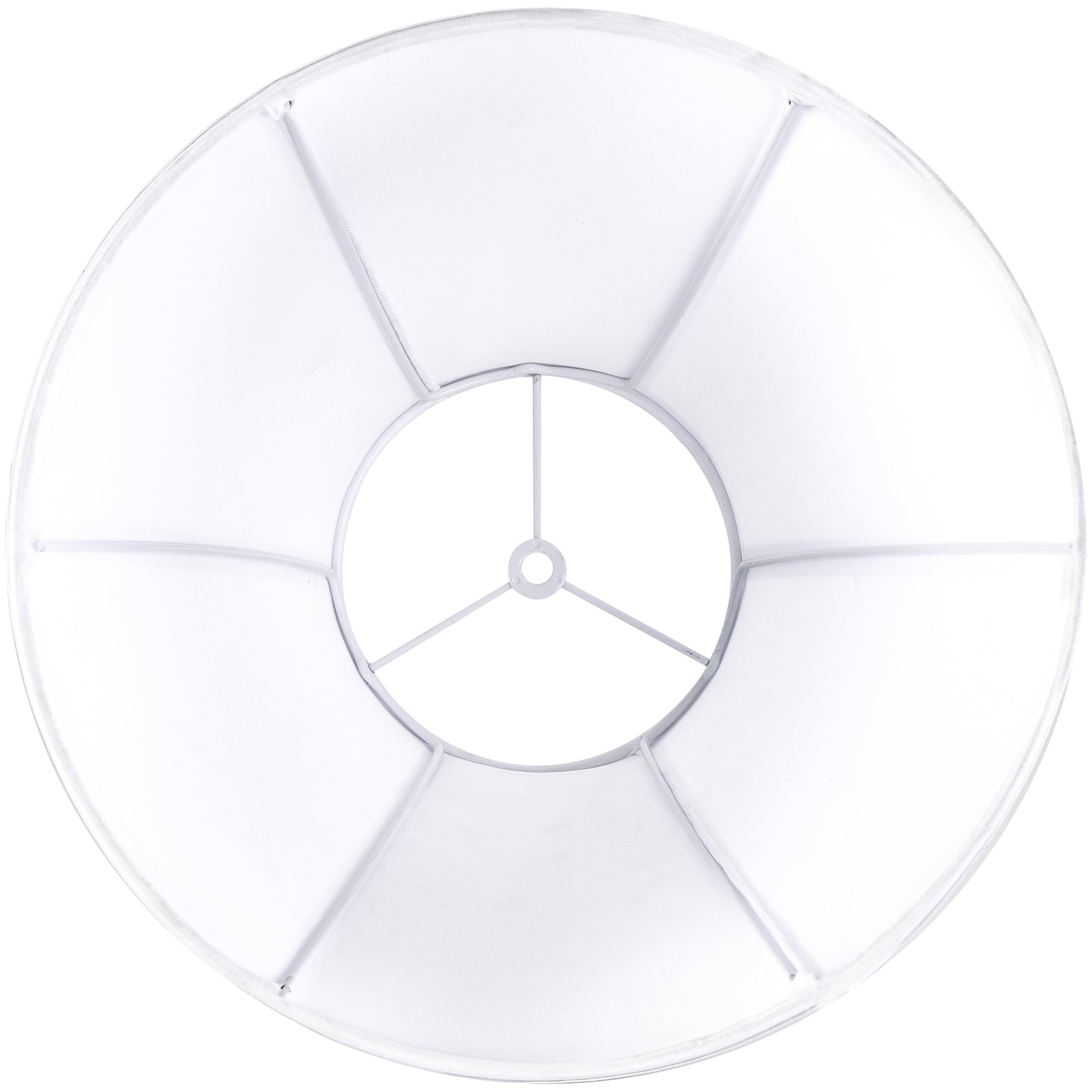 Bell Lamp Shades White Medium Lamp Shade 6'' Top X 13'' Bottom X 10.6'' High(Spider) Modern Lamp Shade For Table Lamp & Bedside