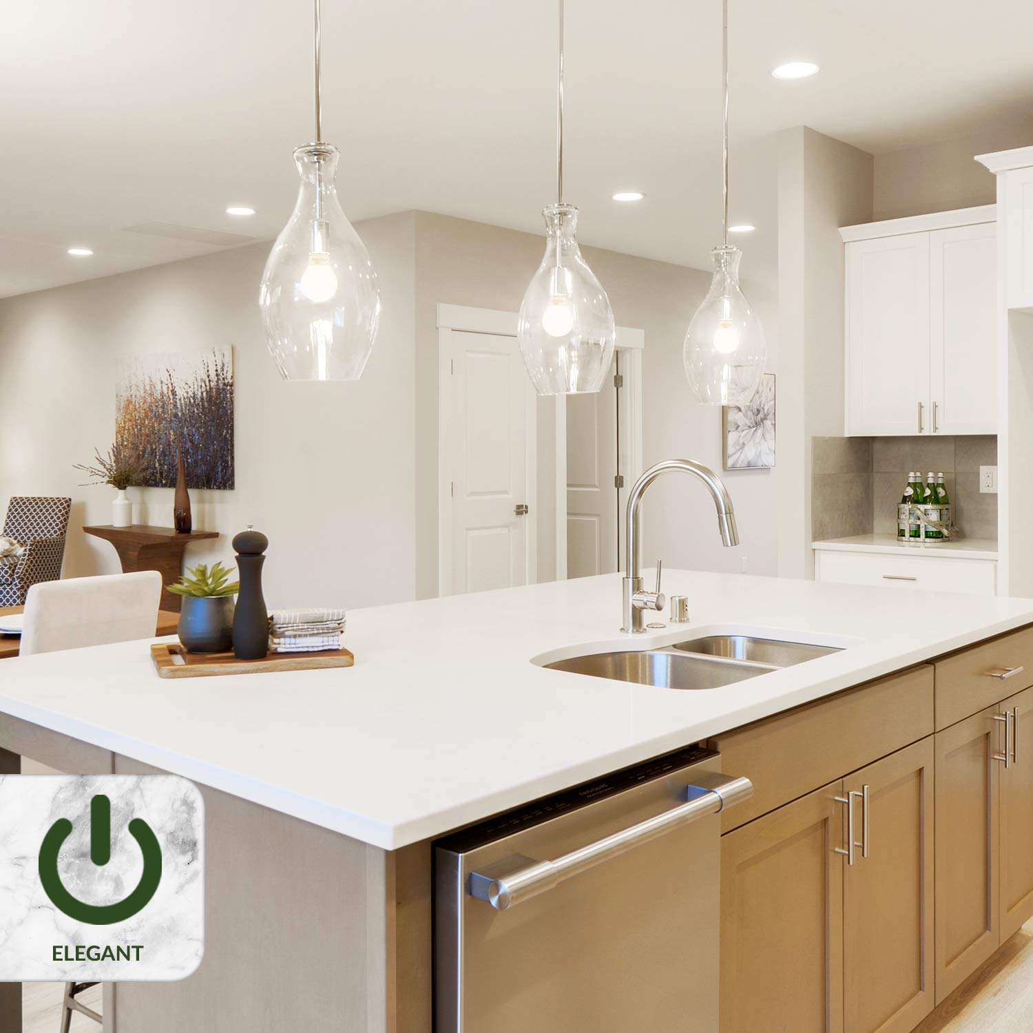 Kor (Pack Of 6) 9W Led A19 Light Bulb - (60W Equivalent), Ul Listed, 3000K (Soft White), 750 Lumens, Non-Dimmable, Led 9 Watt St