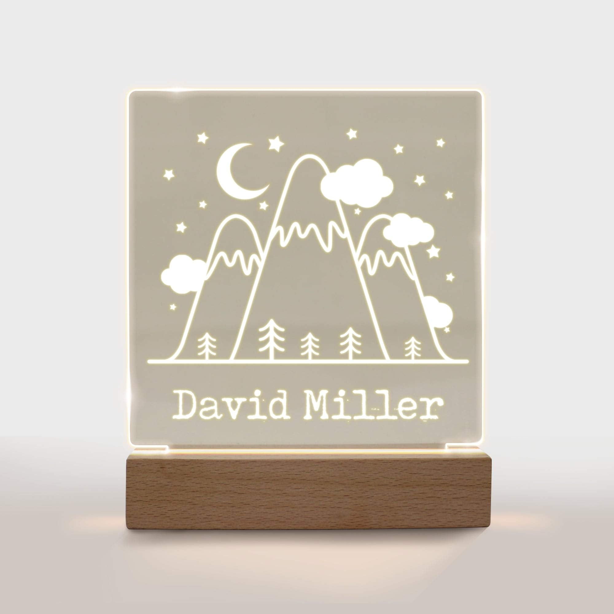 Personalized Night Light For Kids Girls Boys Customized Gifts For Baby Bedroom Decor Wanderlust