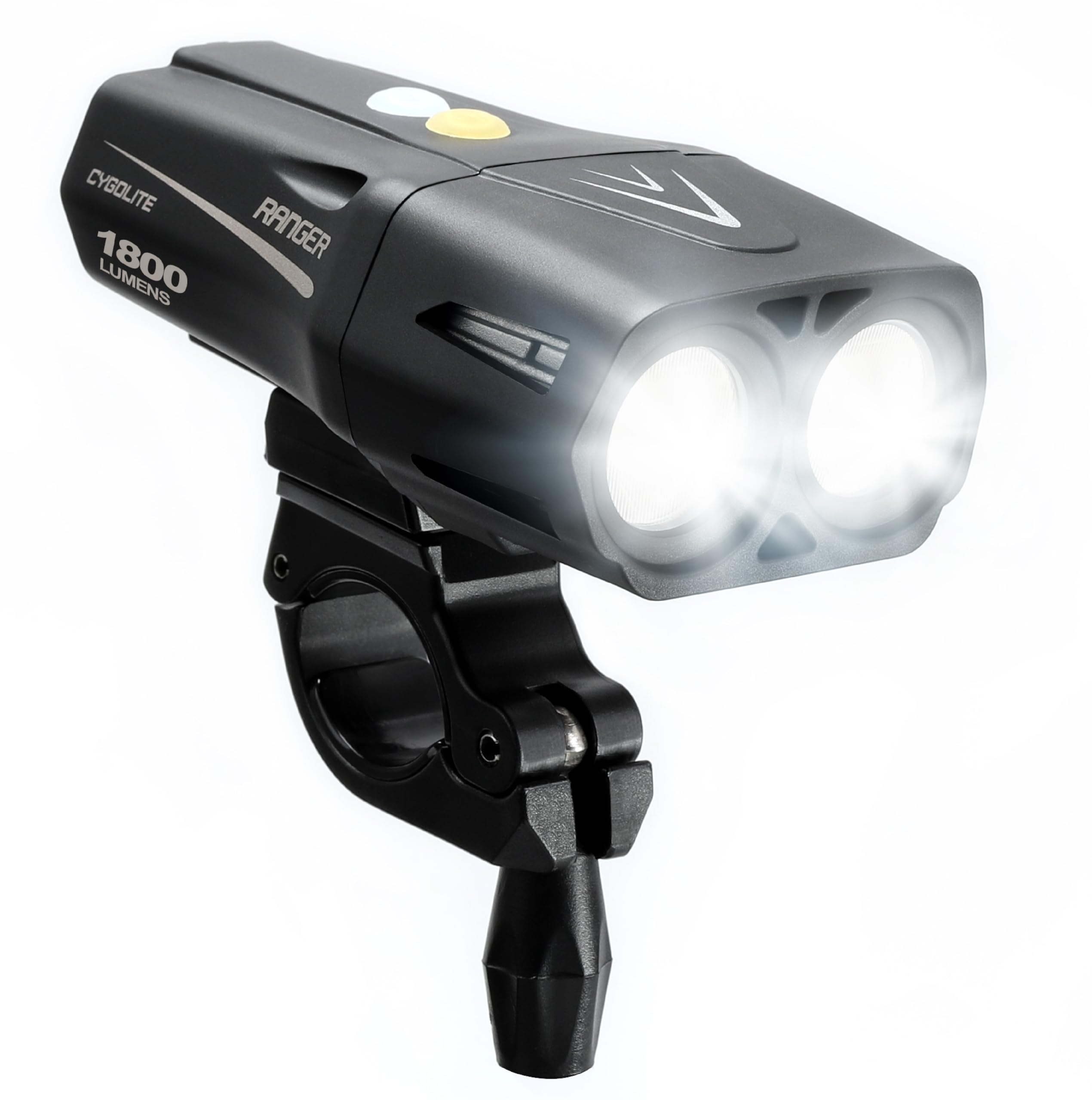 Cygolite Ranger 2,000 Lumen Endurance Bicycle Light- Ultra High Run Time- 9 Light Modes- Fine Tuneable Brightness- IP67 Waterpro