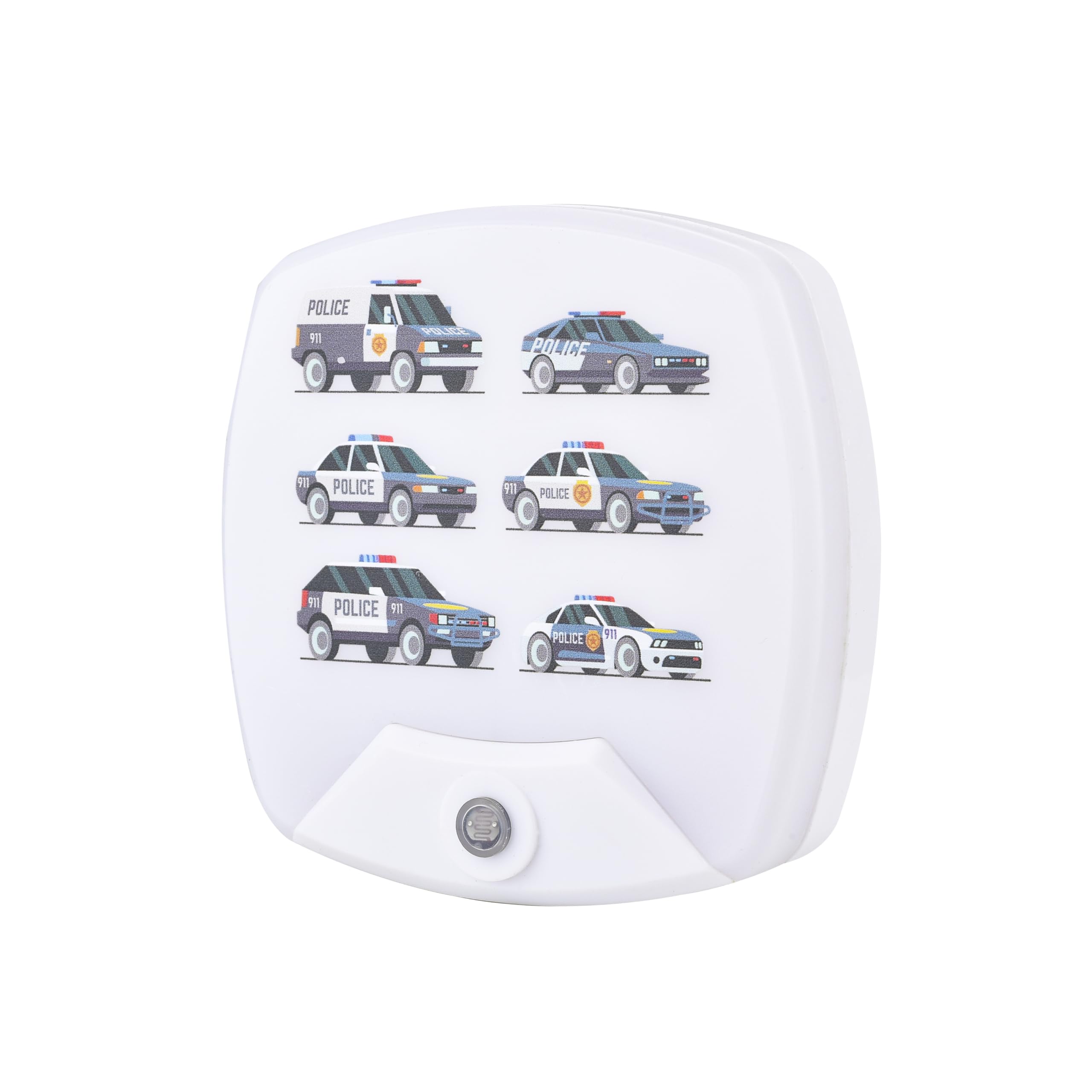 2 Pack - Cartoon Car LED Plug-in Night Light for Kids - Wall Lamp Take Good Care Children Sleep Light Sensor Auto Controlled Nig