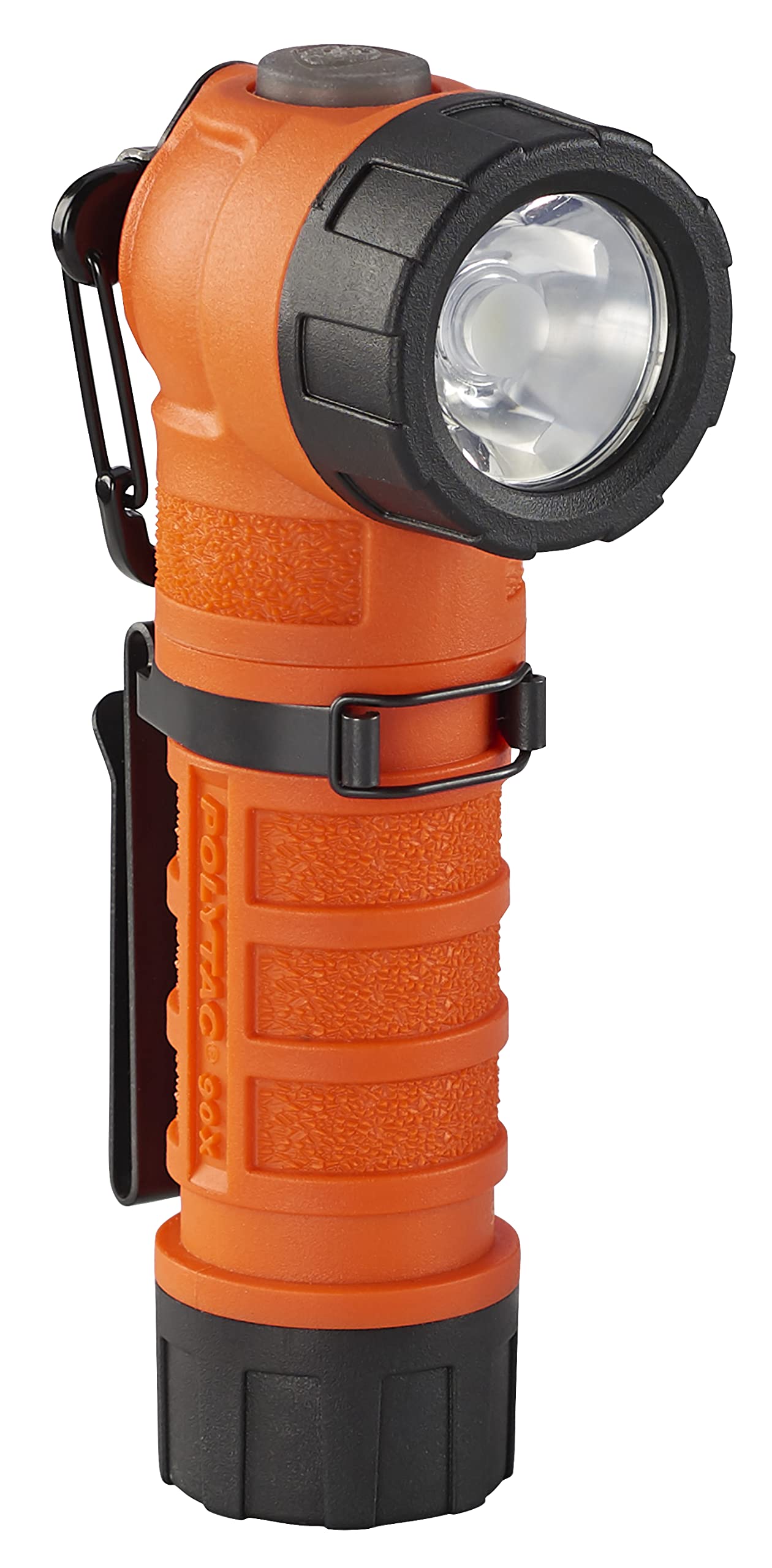 Streamlight PolyTac 90X USB 500-Lumen Rechargeable Flashlight, Orange, Model 88837, Includes SL-B26 Battery Pack & USB Cord