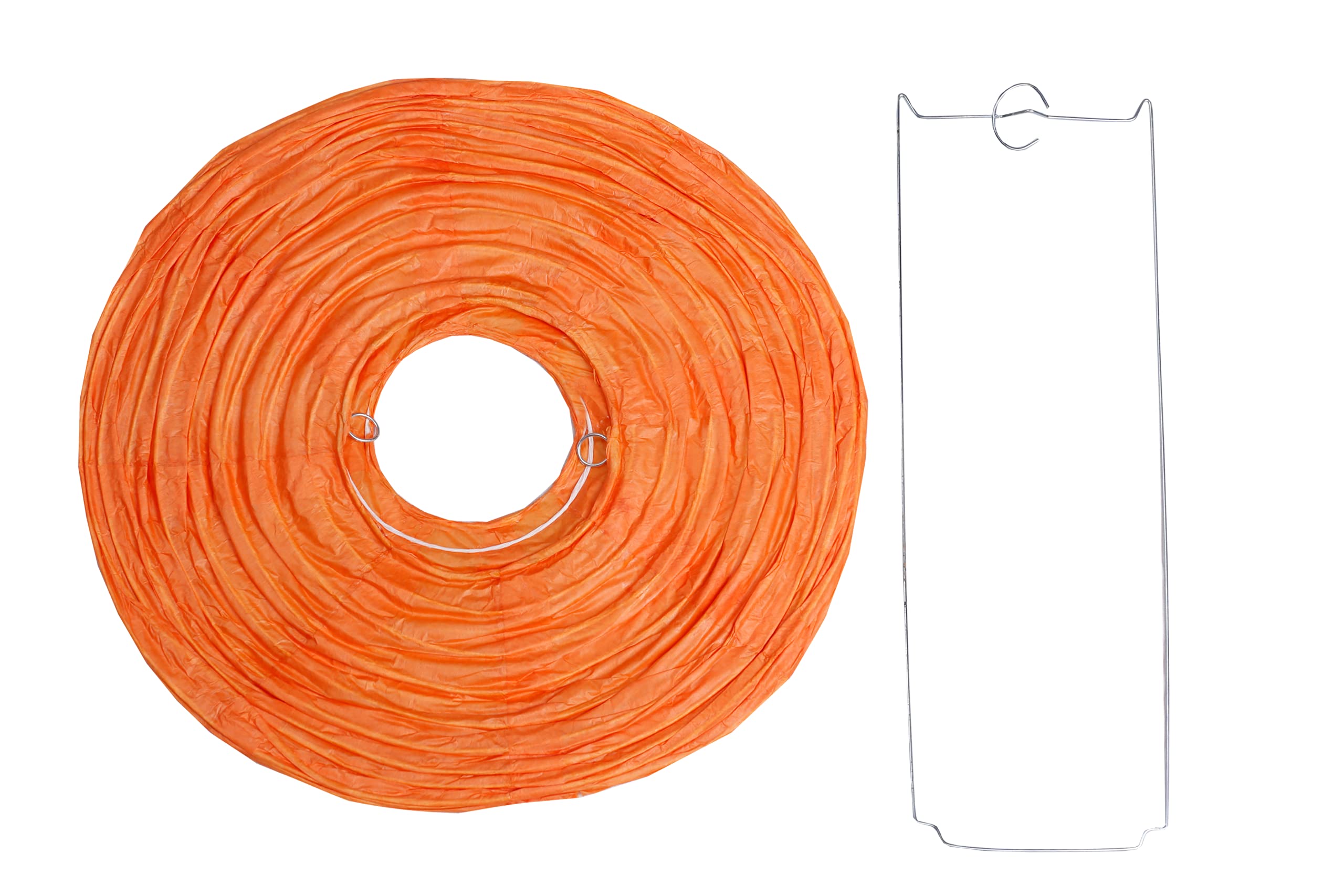 Pack Of 6 Round Paper Lantern Lamp Paper Lanterns Party Decorations (Orange, 4''/10Cm)