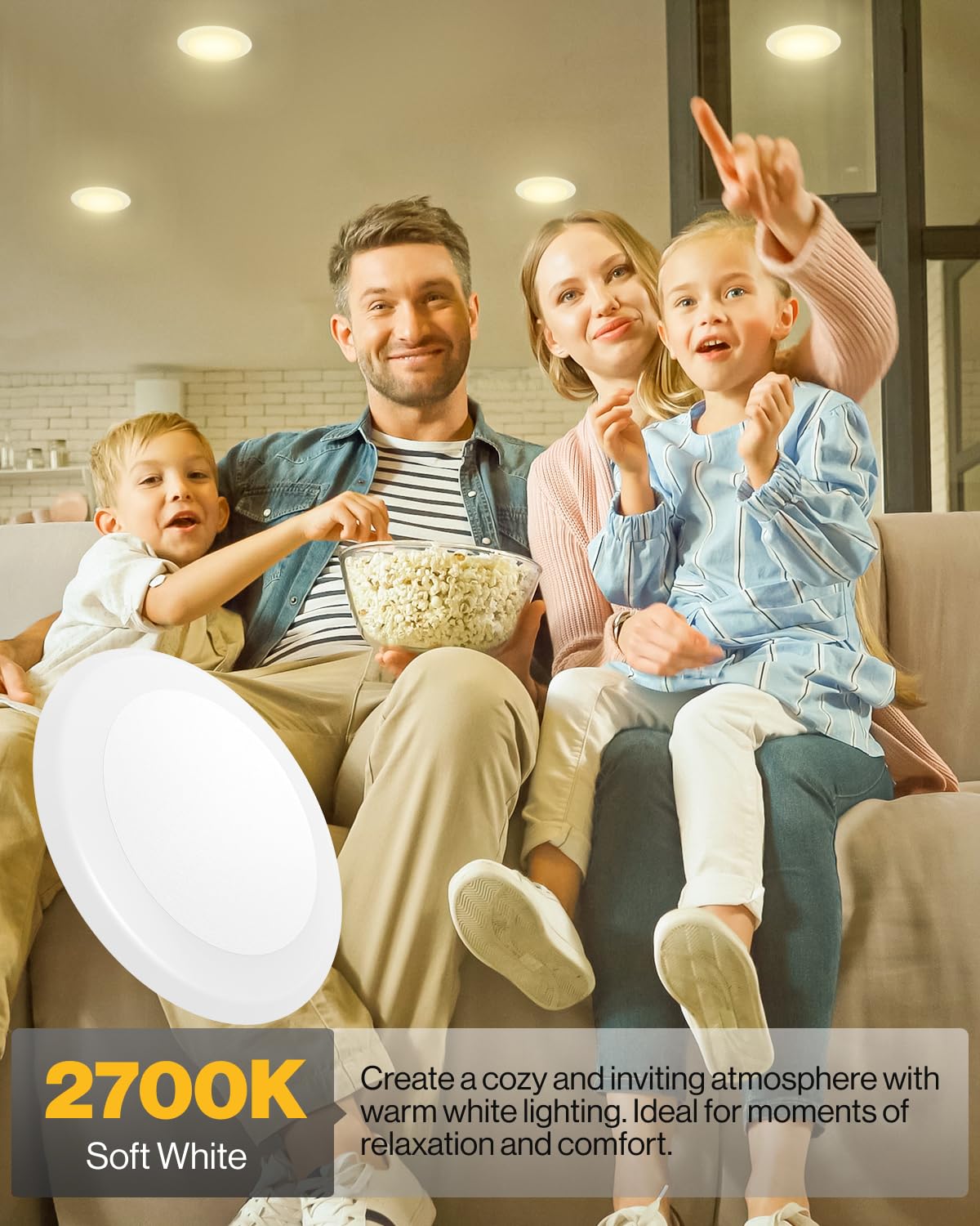 Sunco Lighting 24 Pack 5/6 Led Disk Lights Flush Mount Ceiling Light Fixture Recessed 2700K Soft White, 100W Equivalent 15W, 1050Lm, Dimmable Low Profile Surface Mount Etl & Energy Star Listed