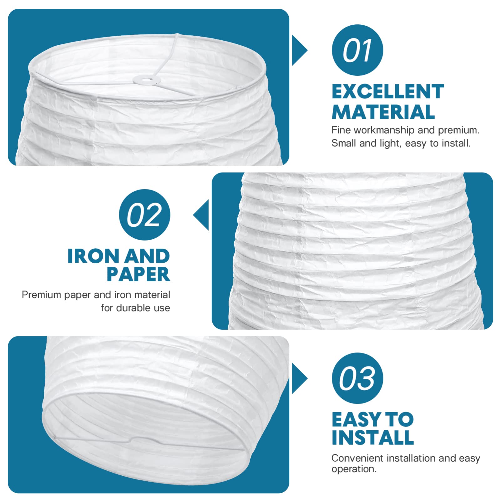 Uonlytech Paper Floor Lamp Shade Replacement, Foldable Standing Lampshade Japanese Style Paper Floor Light Cover Accessories For